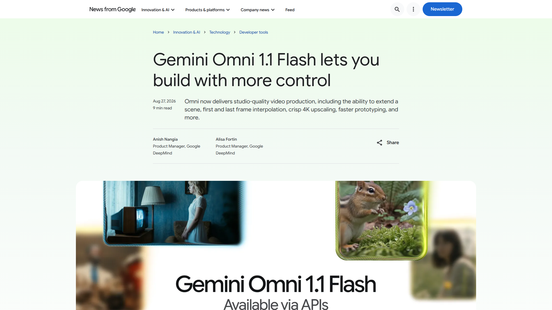 Gemini Omni 1.1 Flash