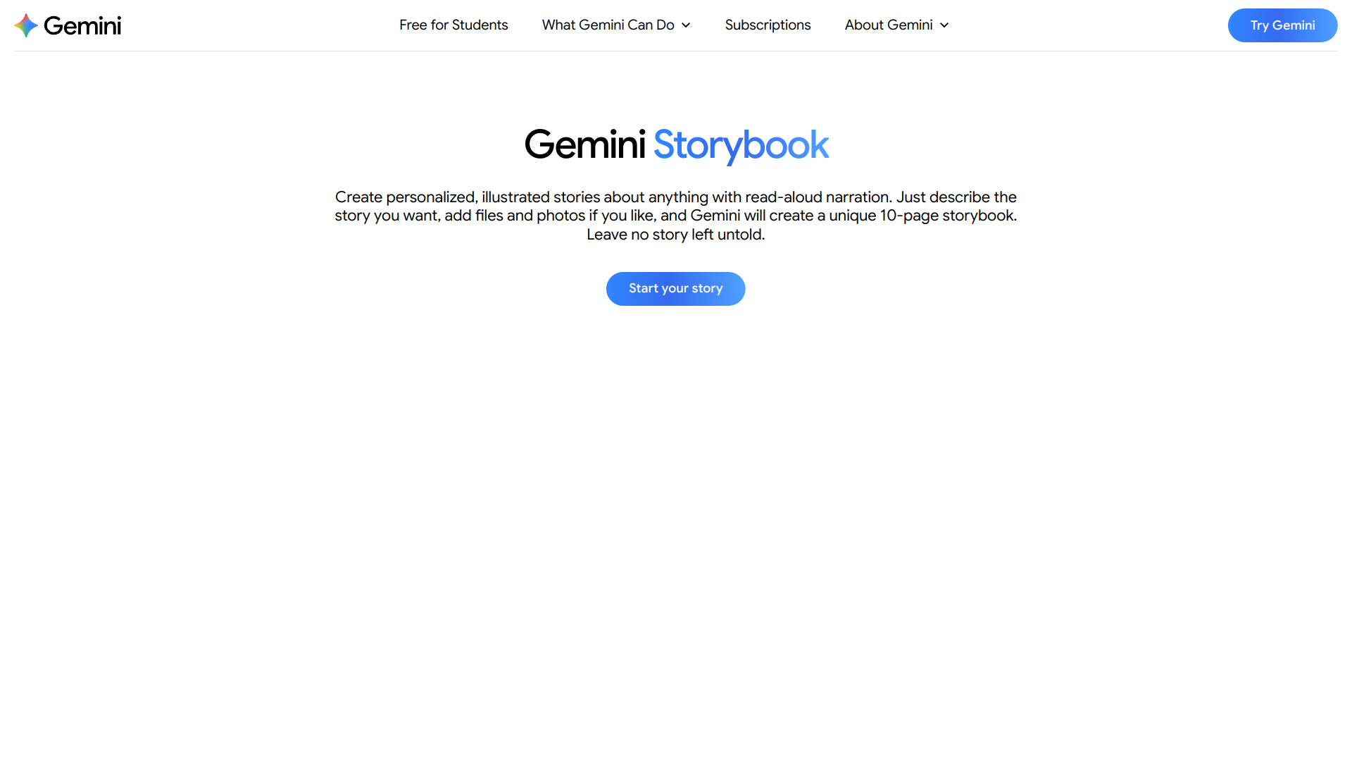 Gemini Storybook