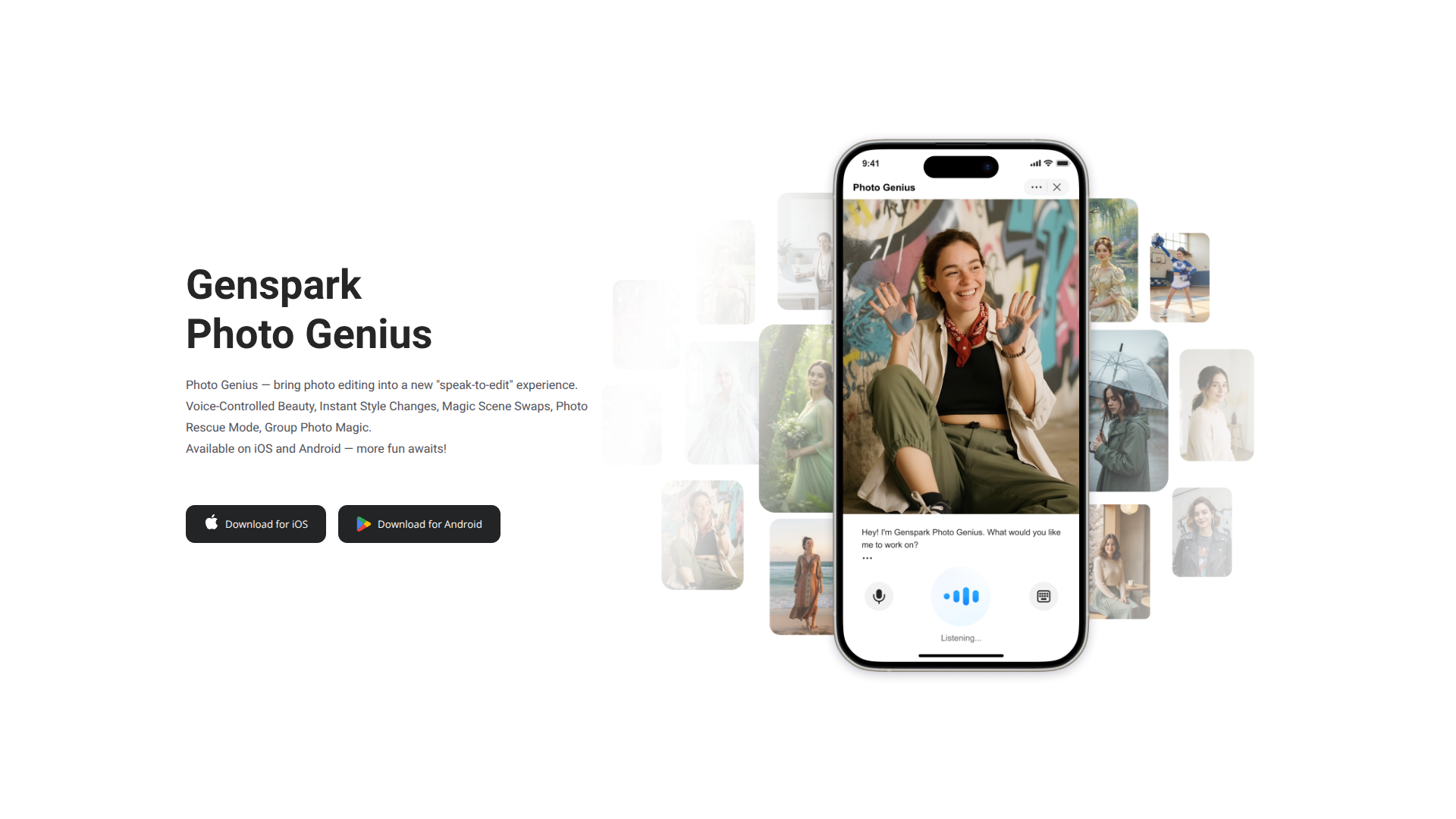 Genspark Photo Genius logo