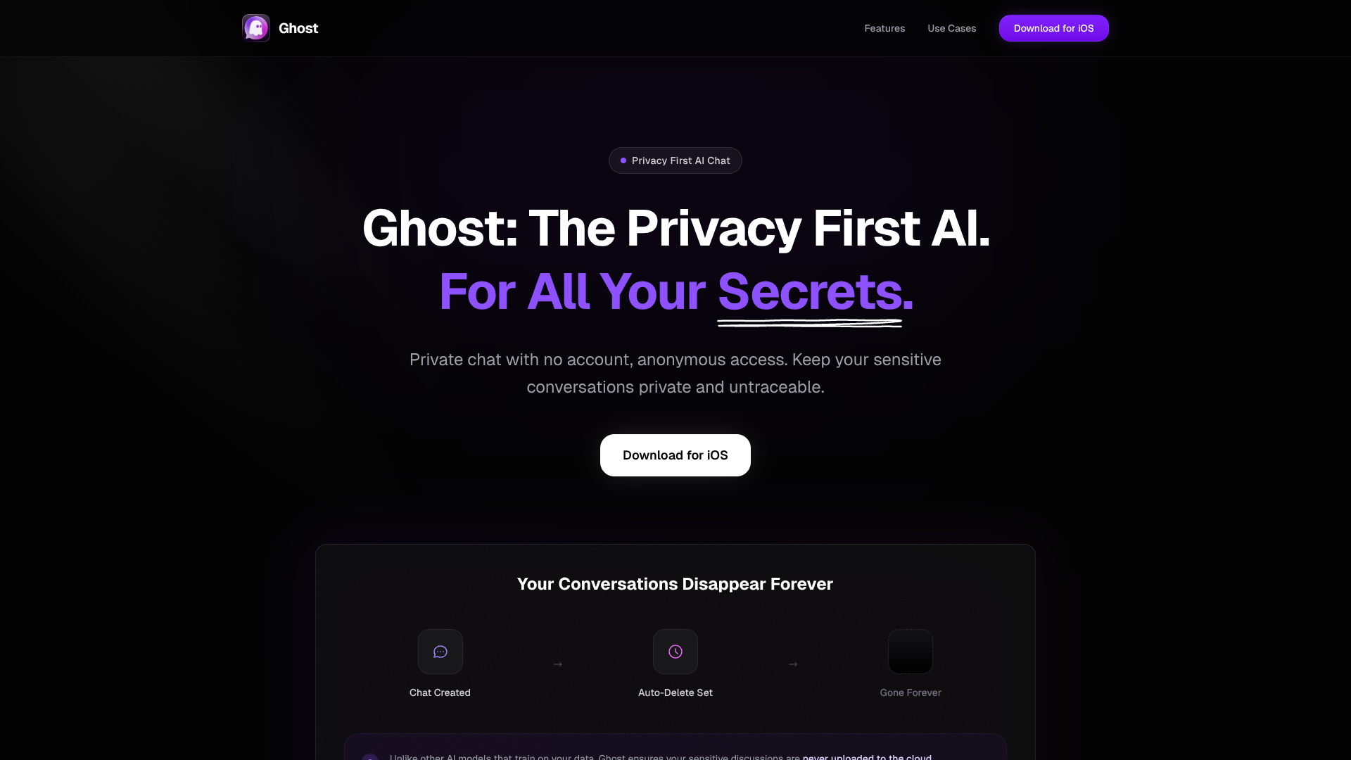 Ghost Chat screenshot