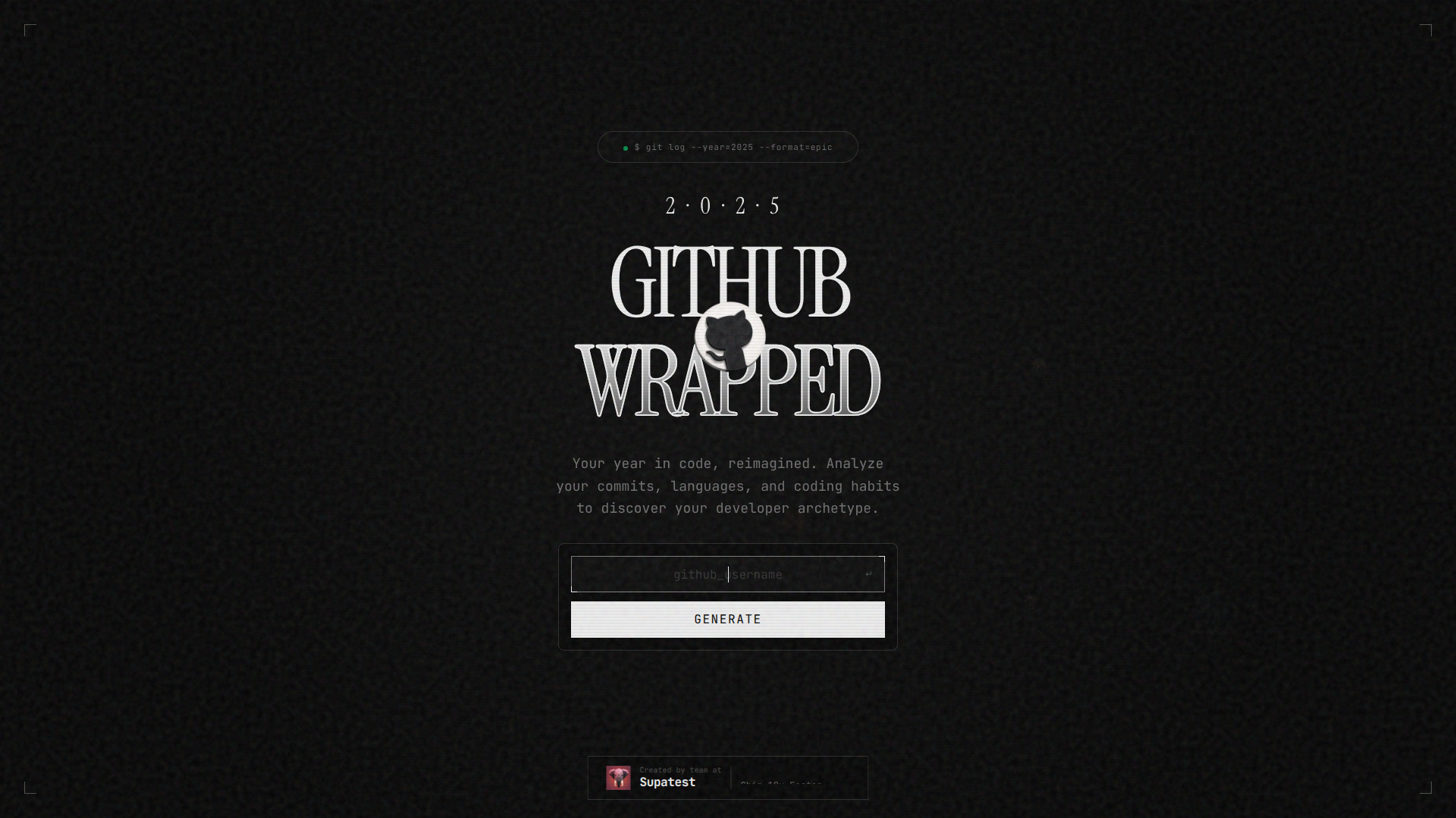 GitHub Wrapped 2025 logo