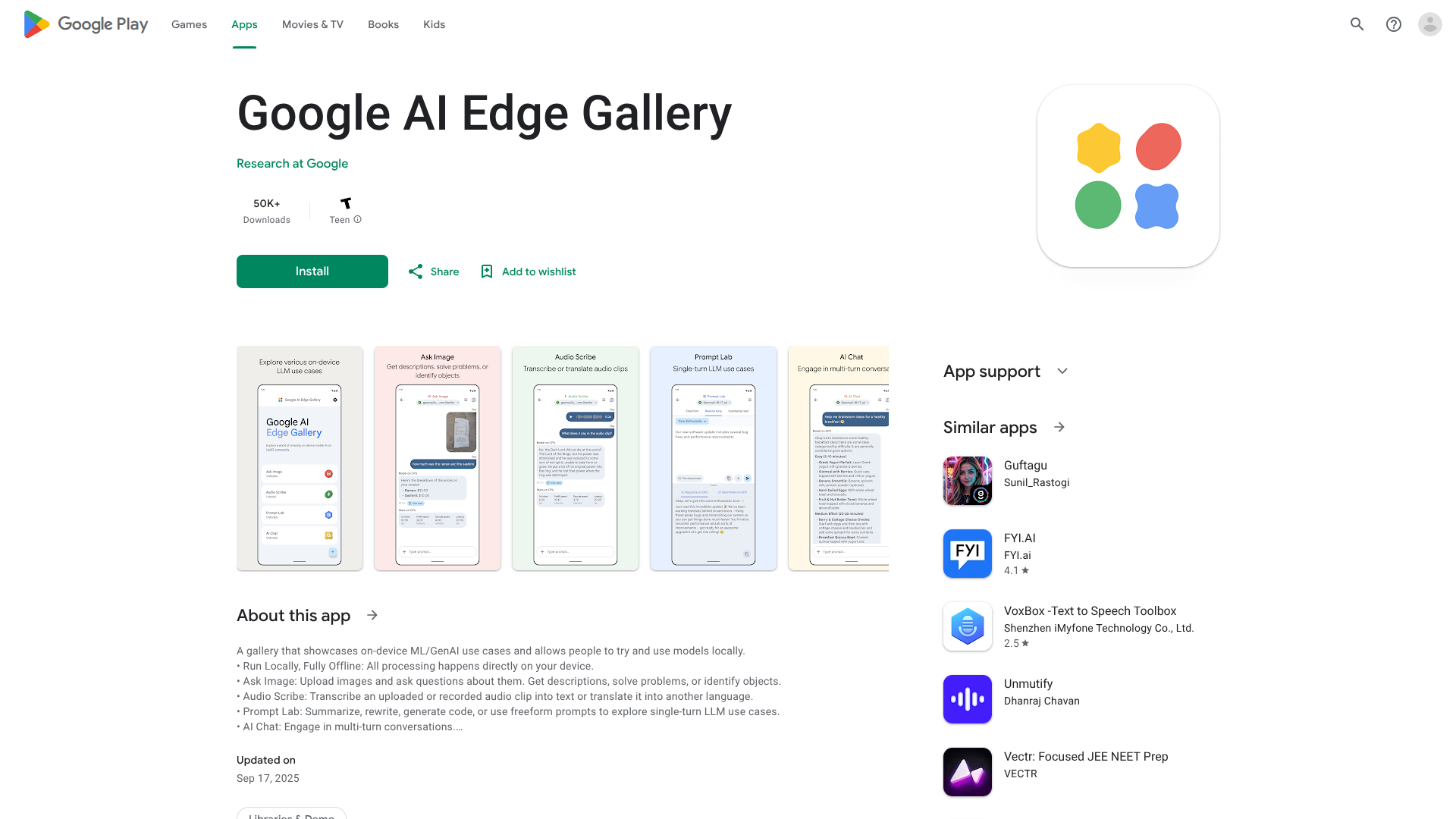 Google AI Edge Gallery