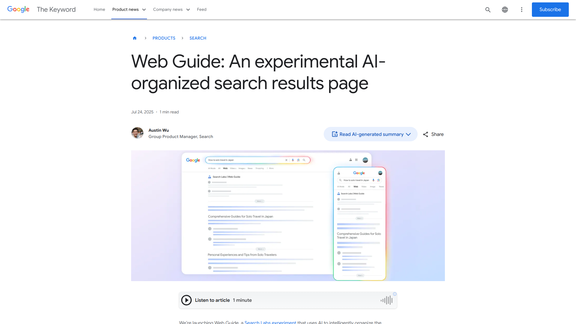 Google Search Web Guide logo