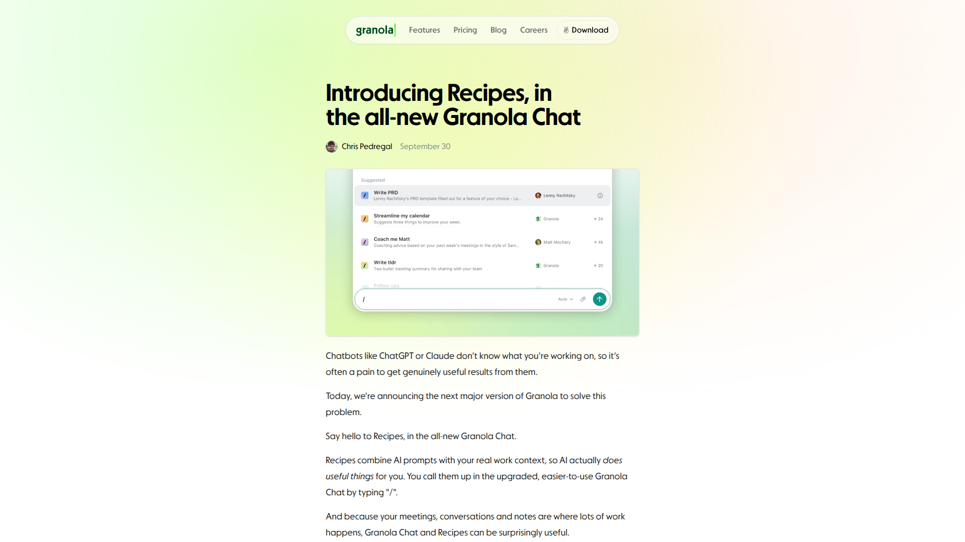 Granola Recipes screenshot