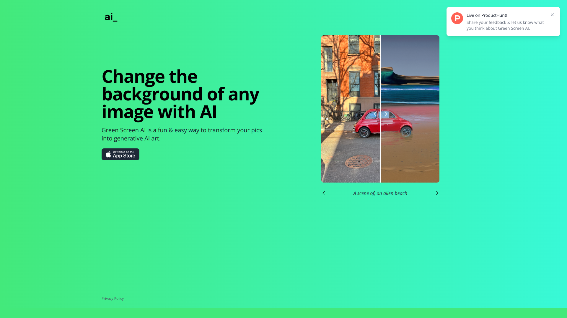 Green Screen AI screenshot