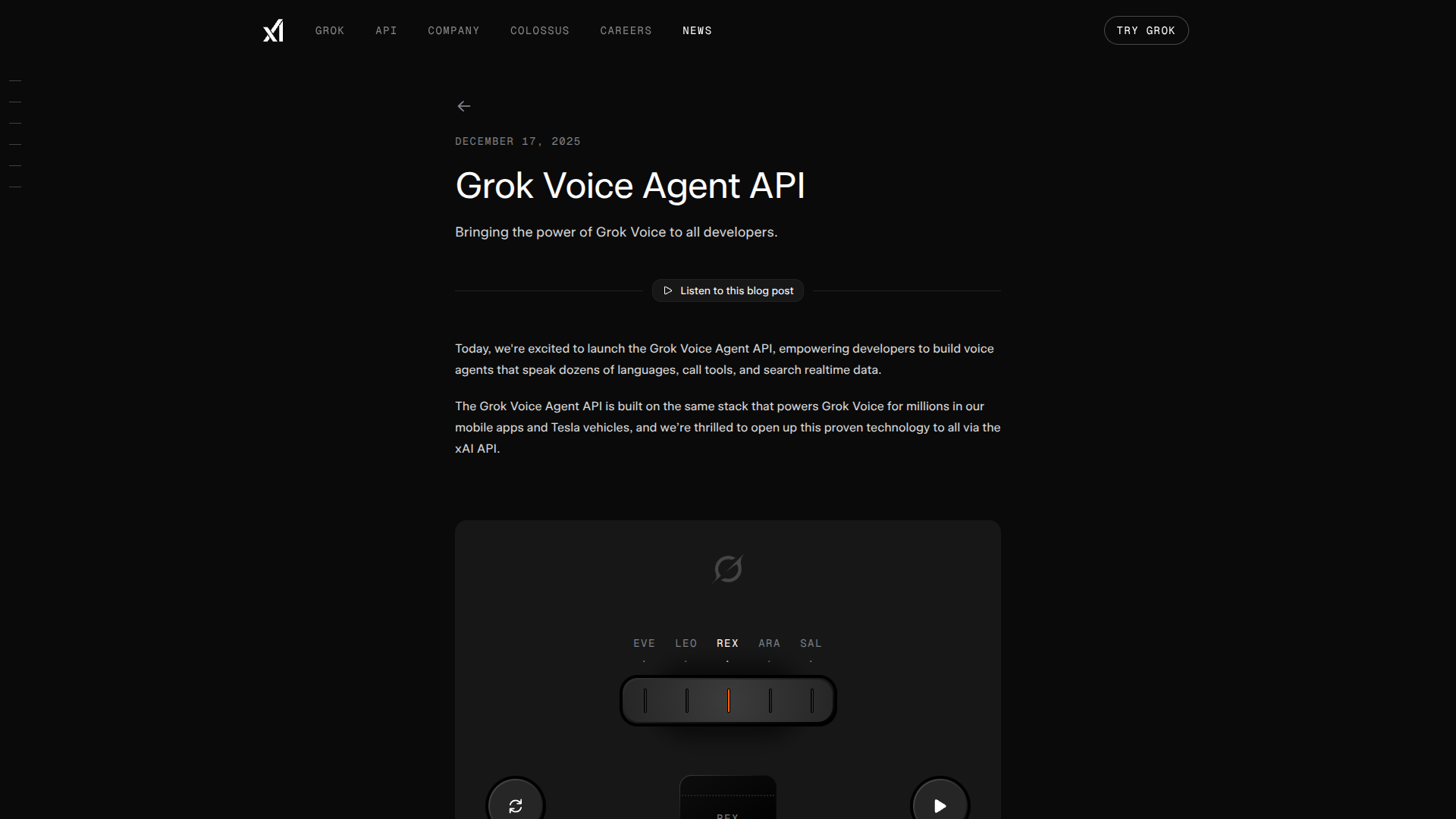 Grok Voice Agent API logo