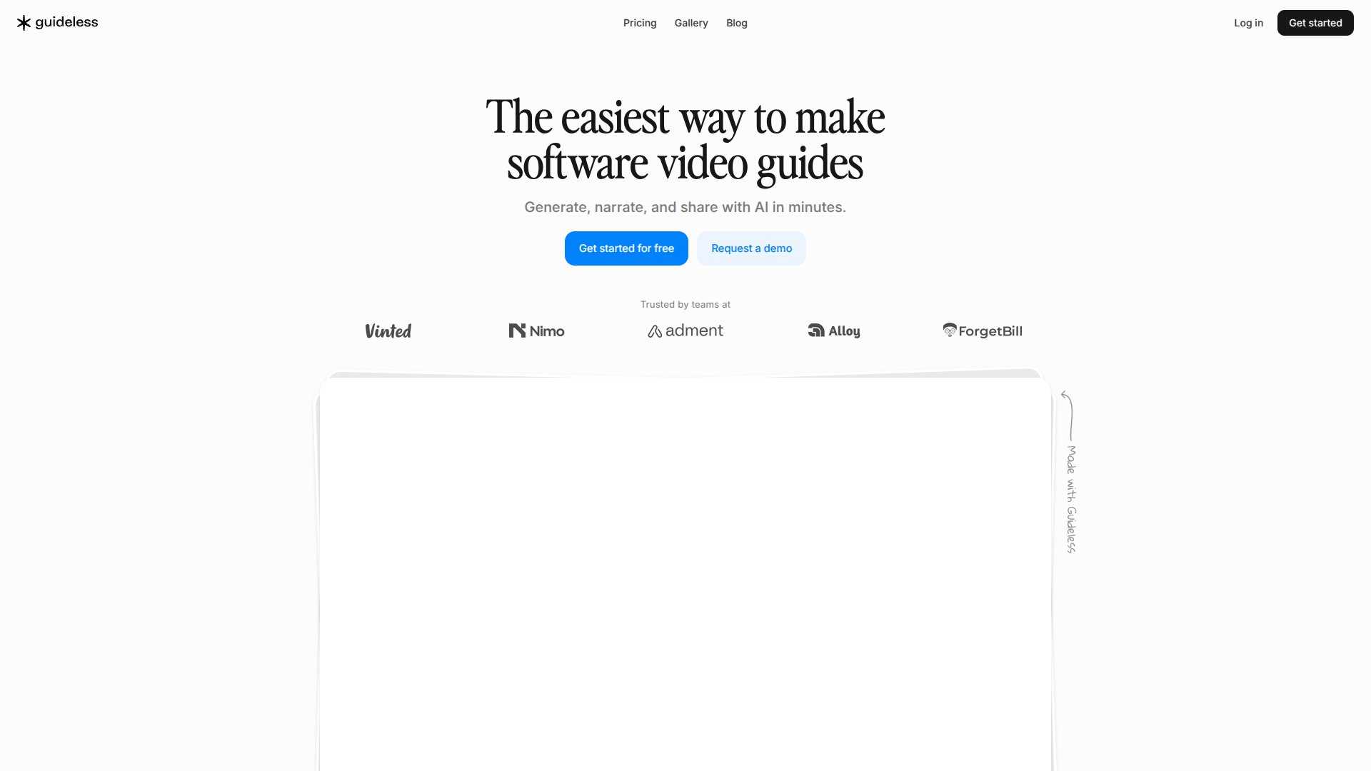 Guideless screenshot