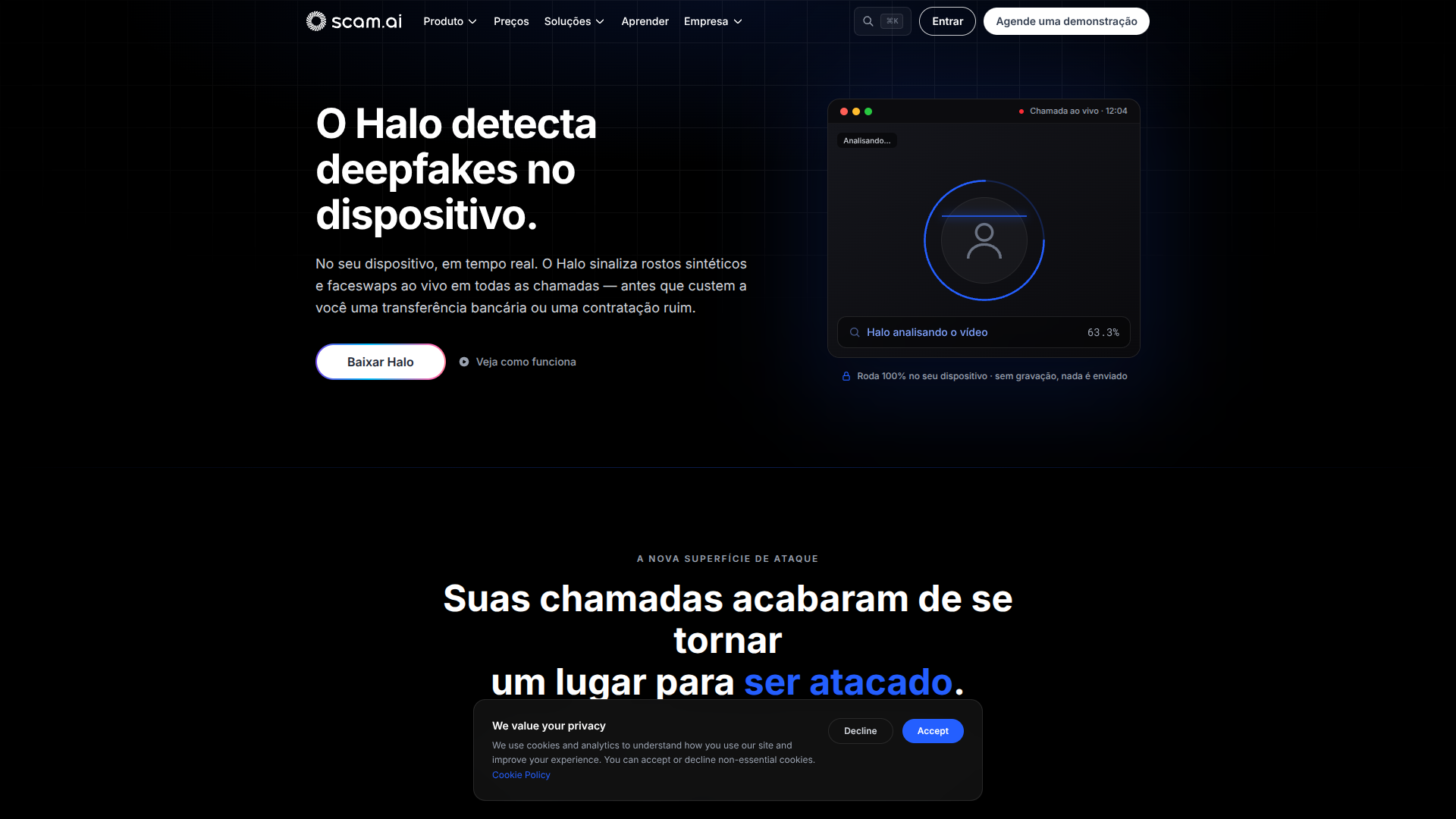 Halo by Scam AI screenshot