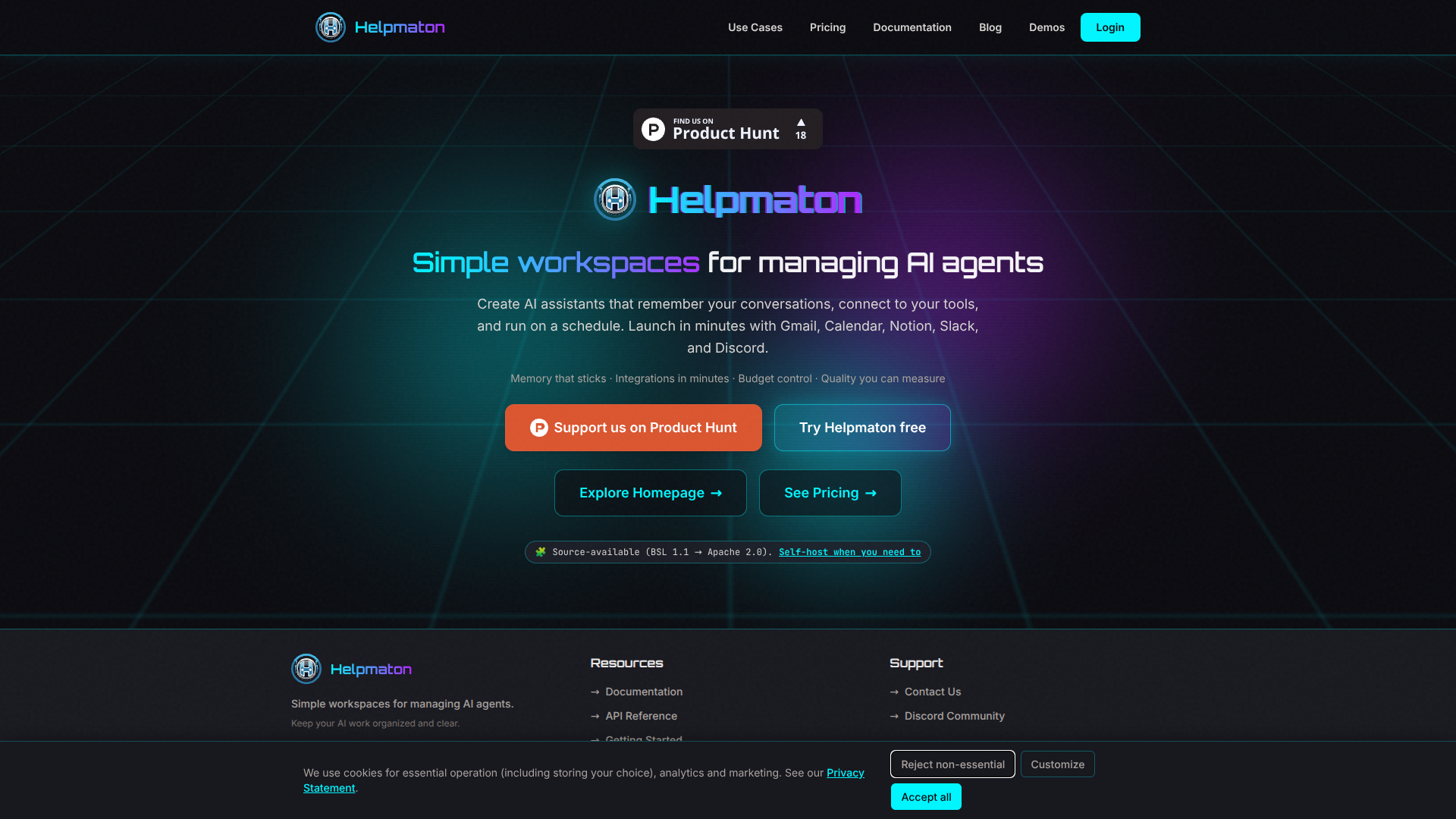 Helpmaton screenshot