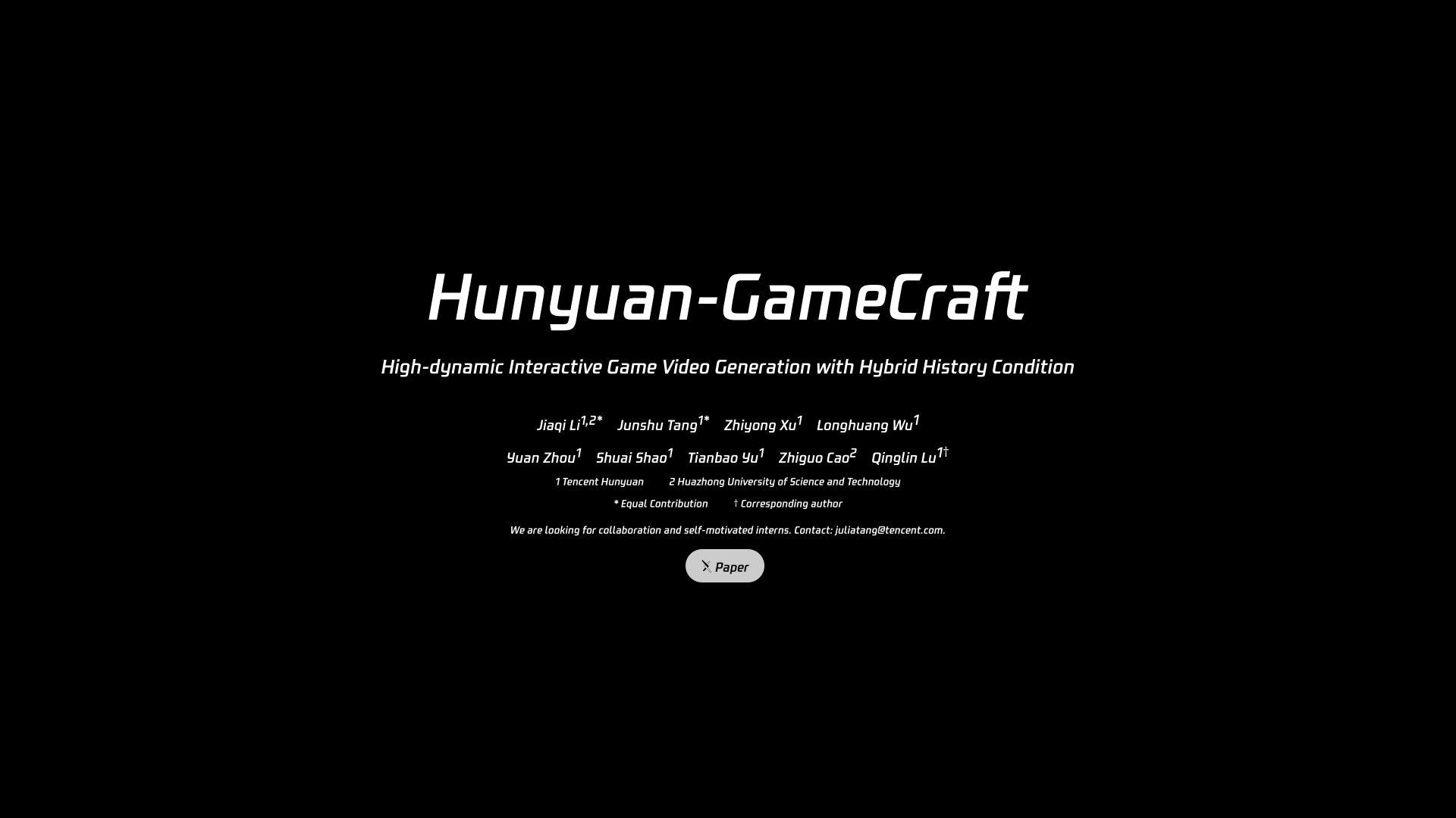 Hunyuan-GameCraft logo