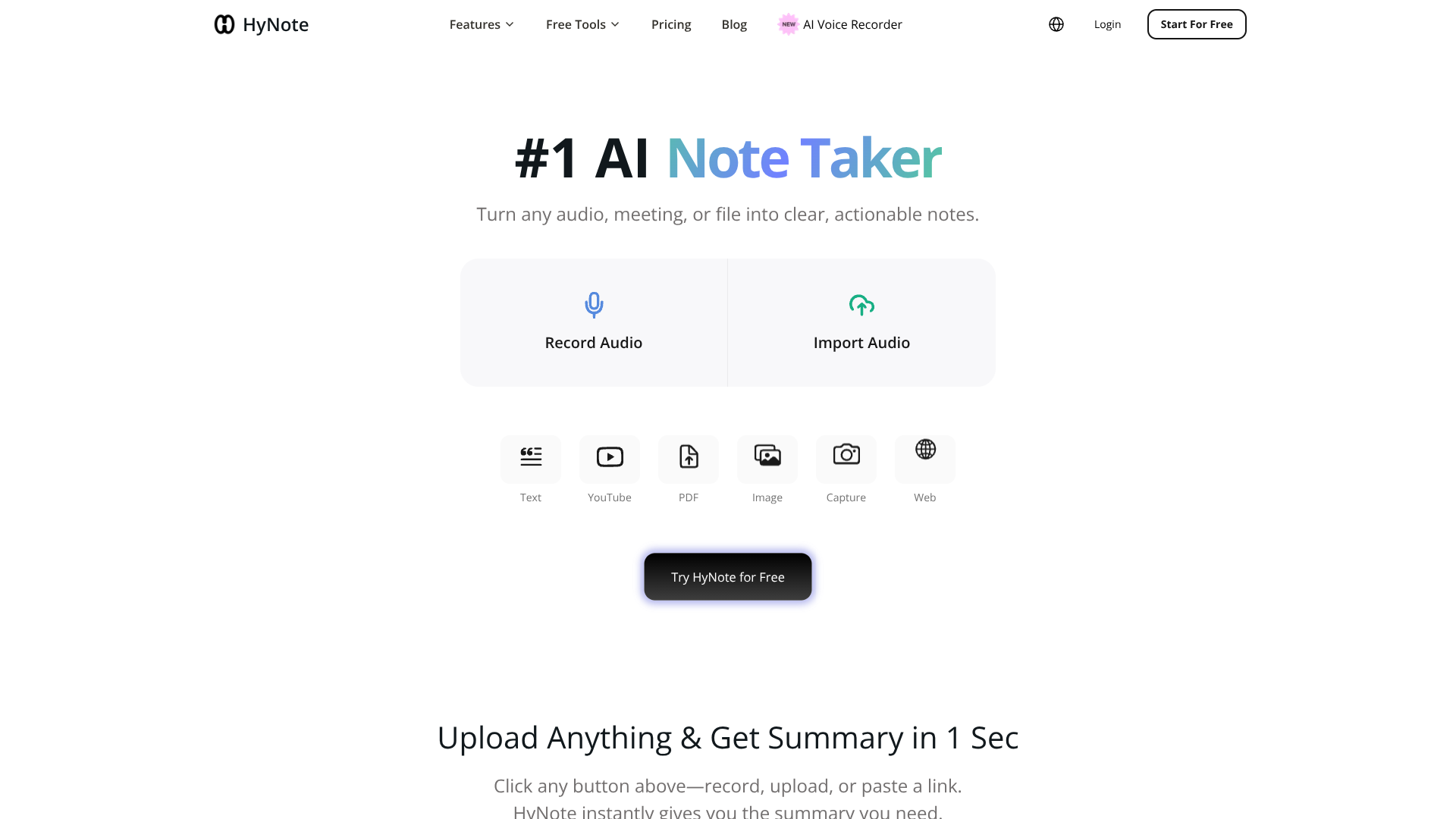 HyNote AI screenshot