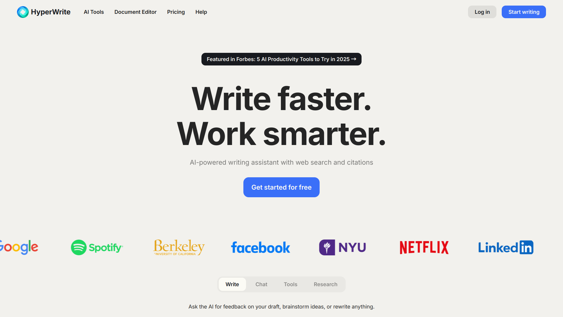 HyperWrite screenshot