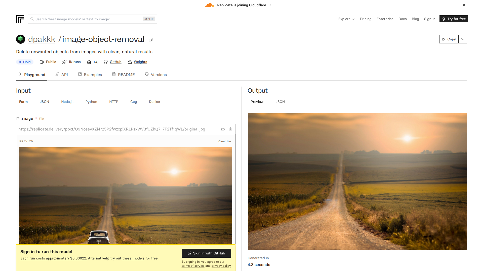 Image Object Removal API