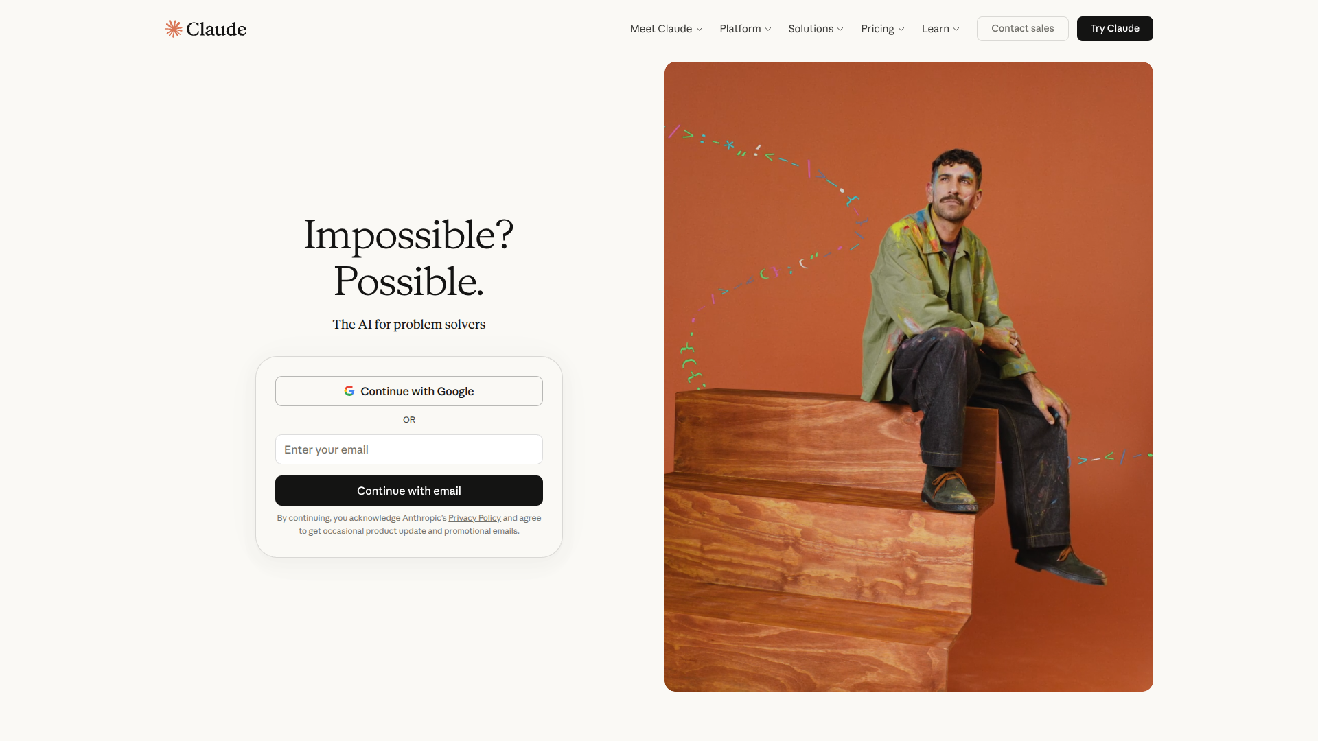 Imagine with Claude screenshot