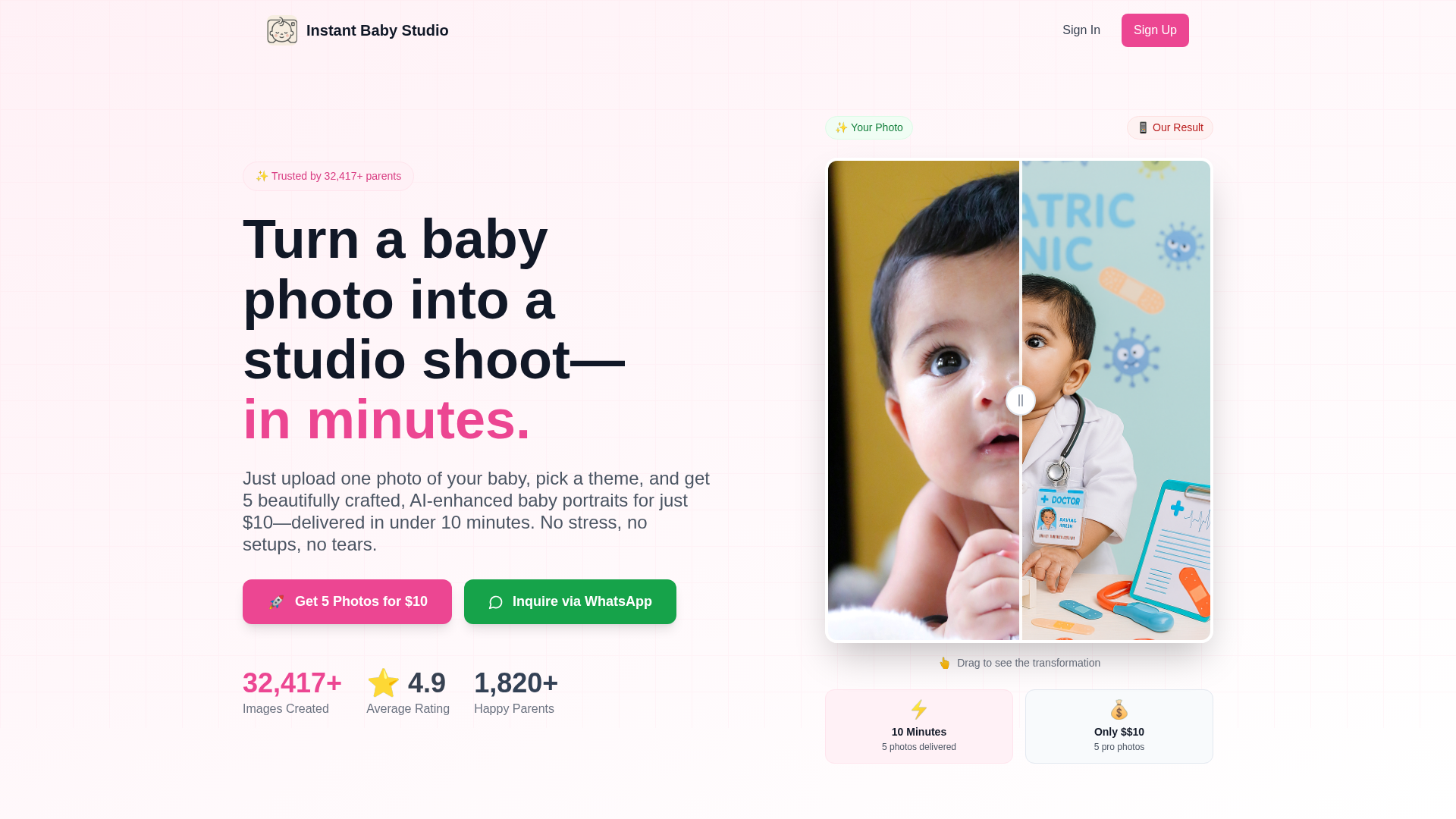 Instant Baby Studio screenshot