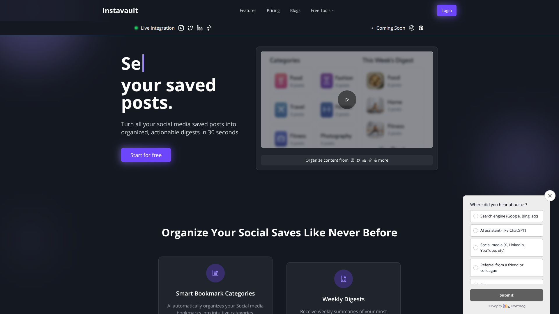 Instavault 2.0 - Rewind for saved posts logo