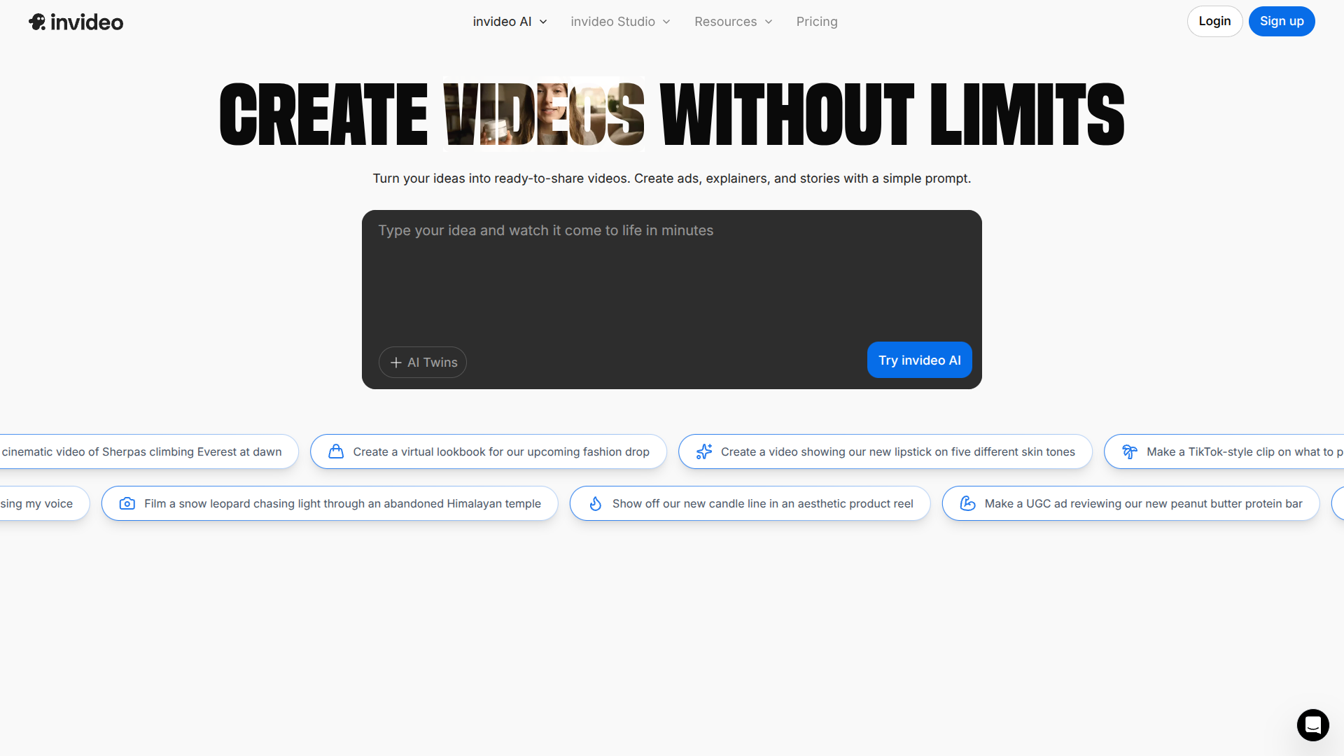 InVideo AI screenshot