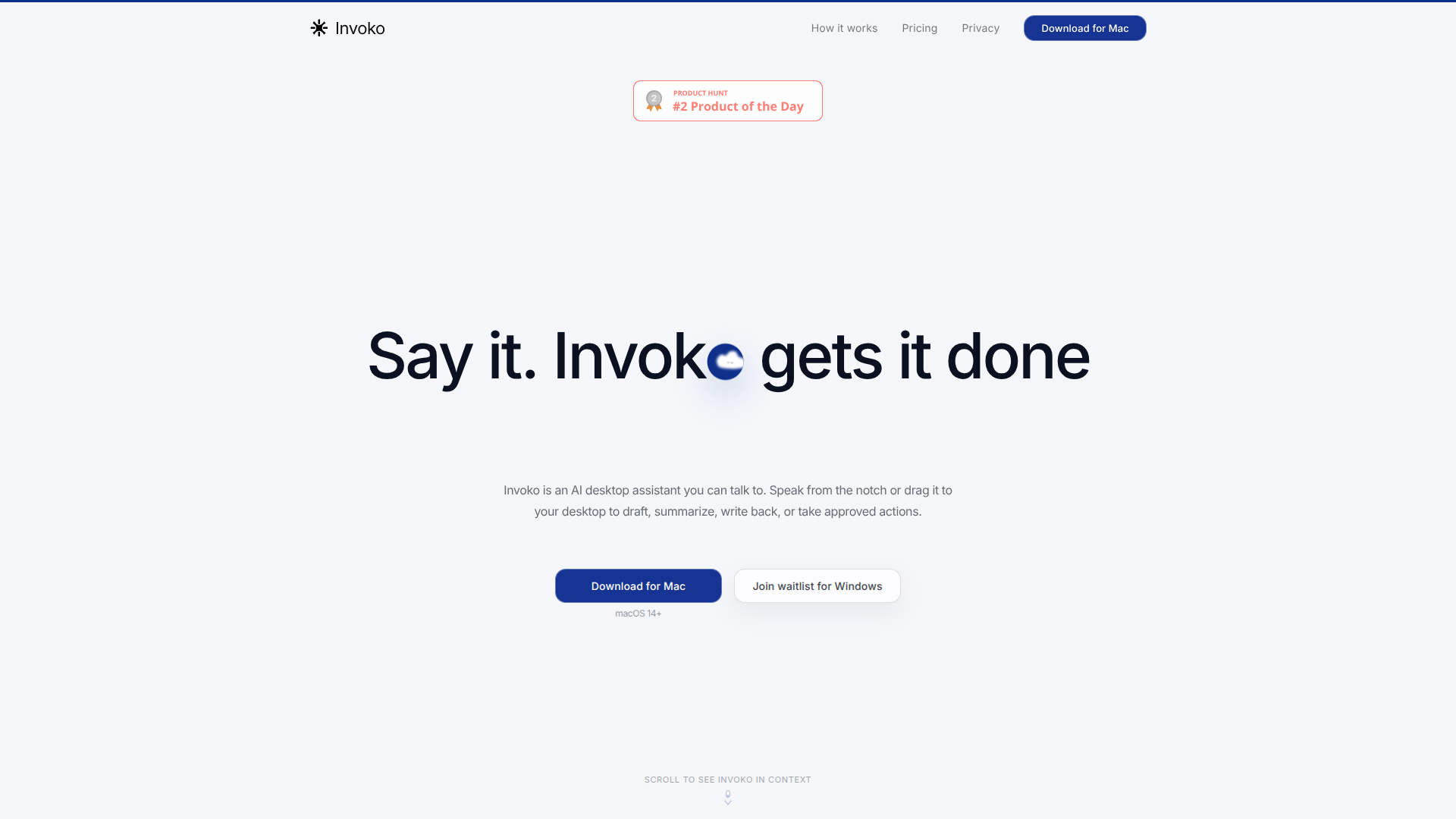 Invoko screenshot