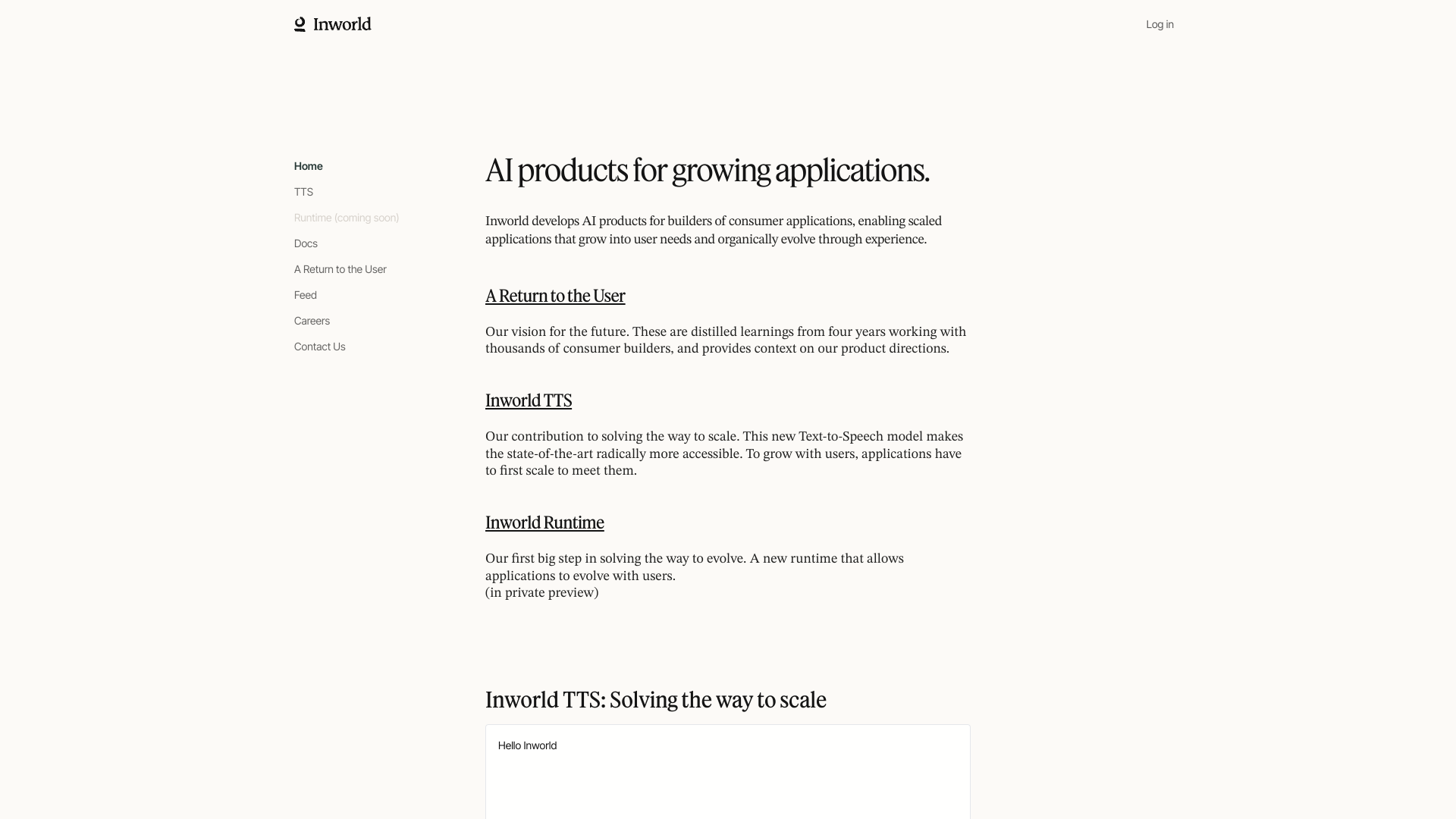 Inworld AI screenshot