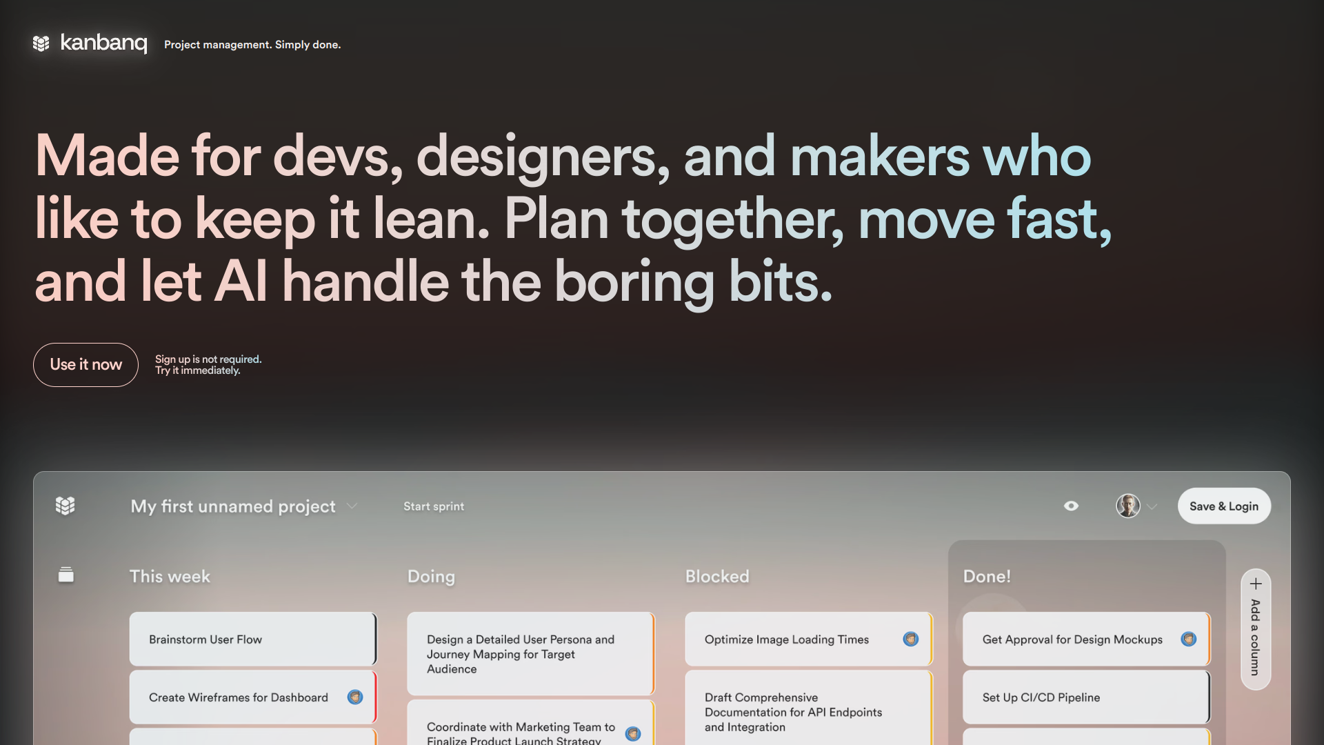 Kanbanq : Open alpha screenshot