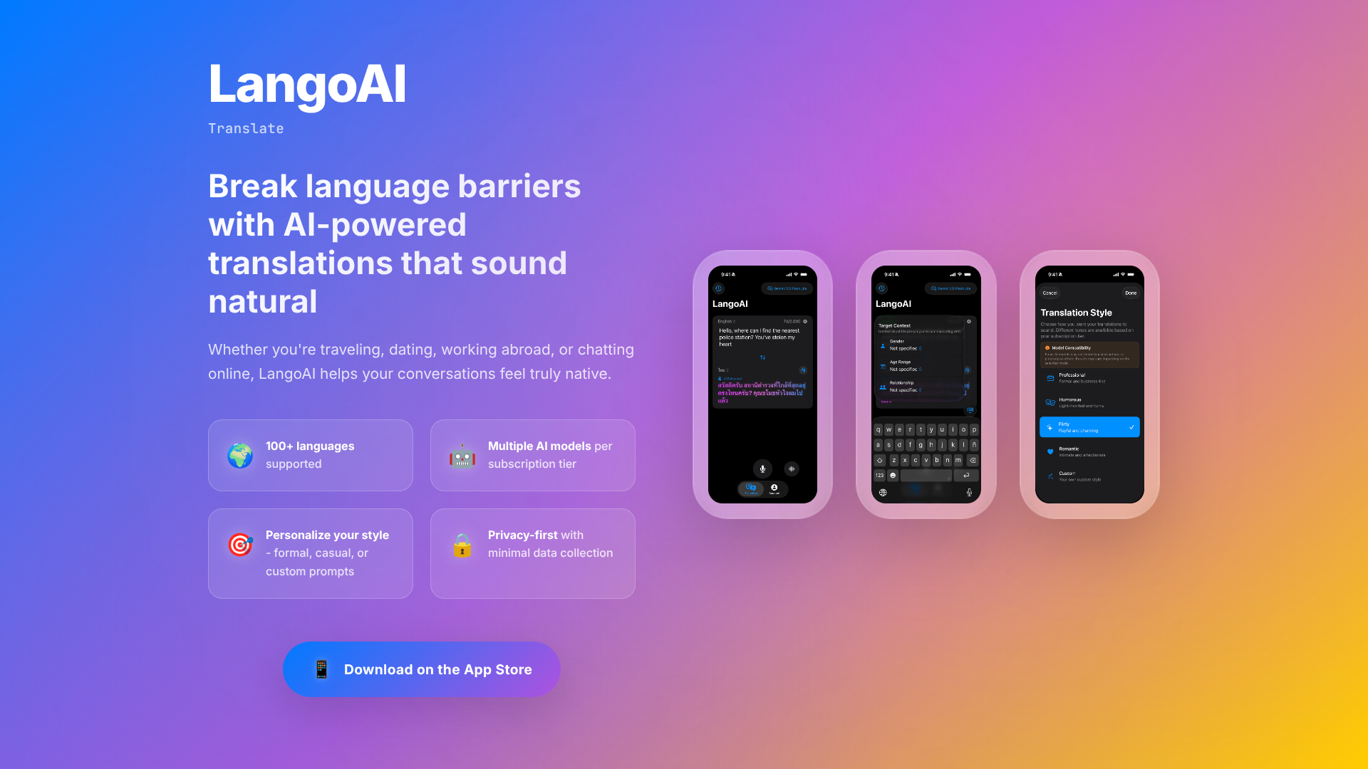 LangoAI - Contextual Translator