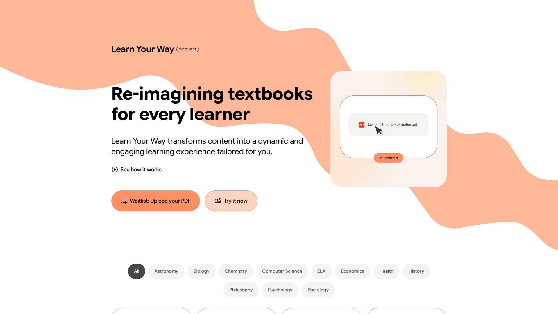 Learn your way screenshot