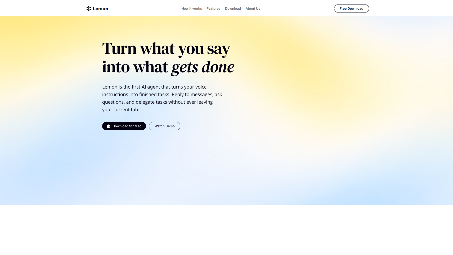 Lemon screenshot