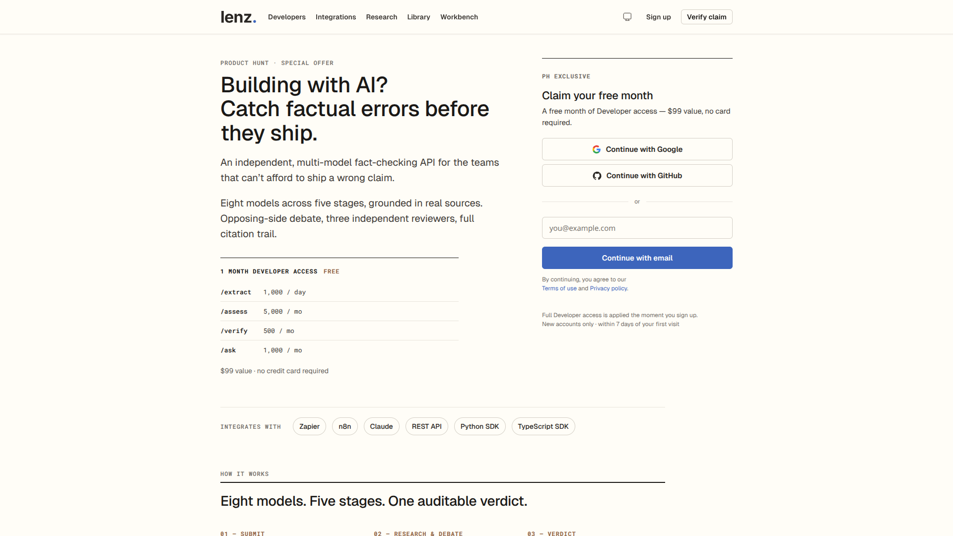 Lenz screenshot