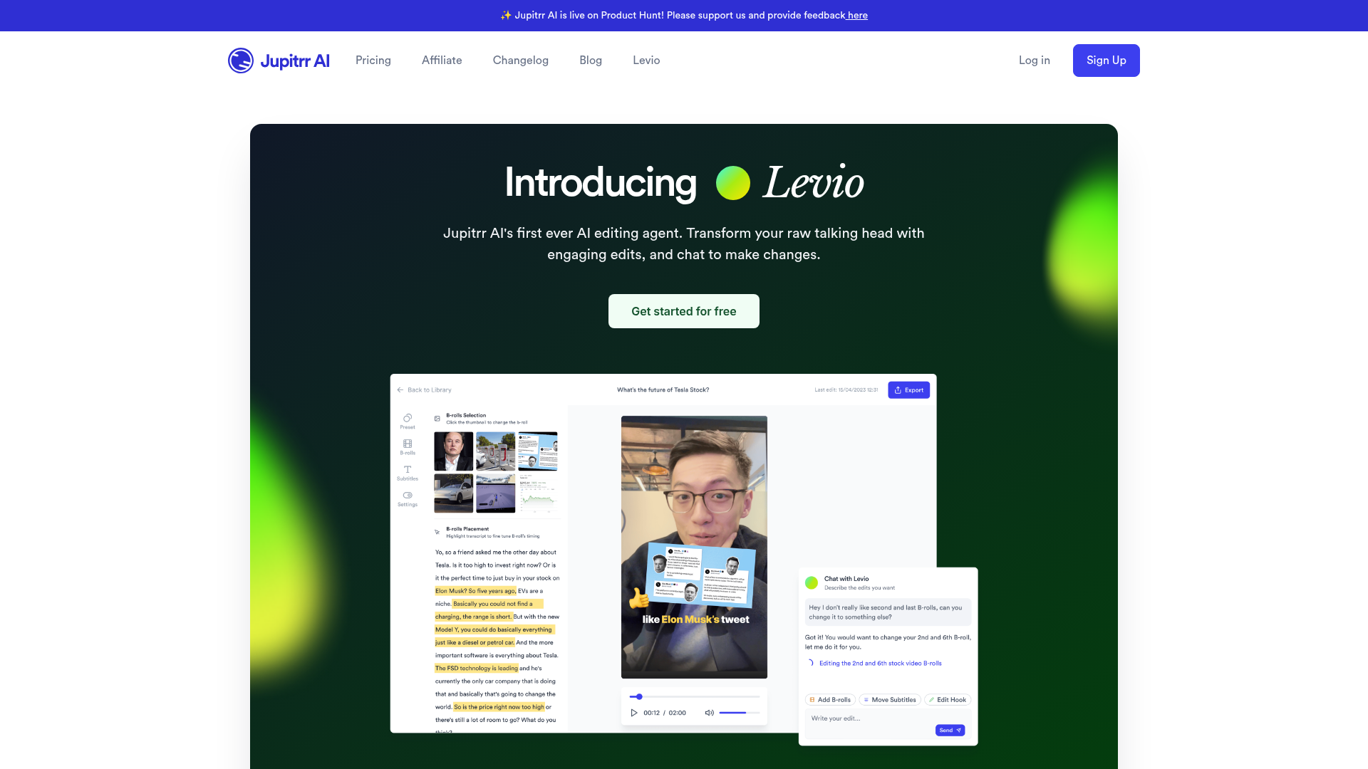 Levio by Jupitrr AI screenshot
