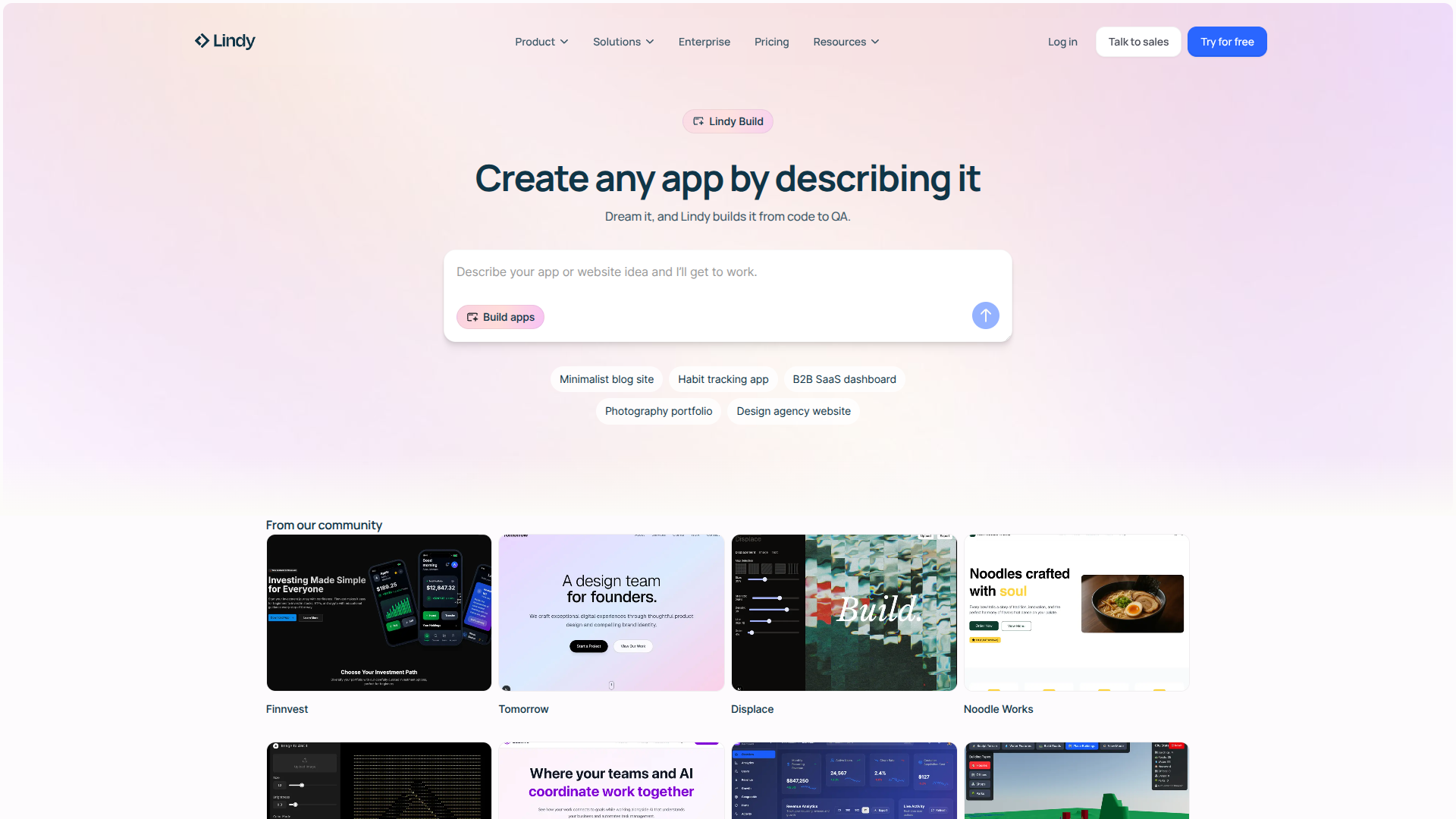Lindy Build screenshot