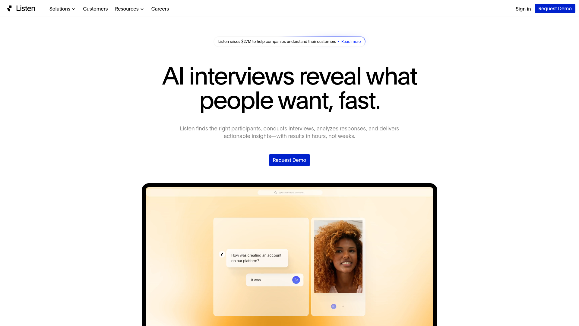Listenlabs AI screenshot