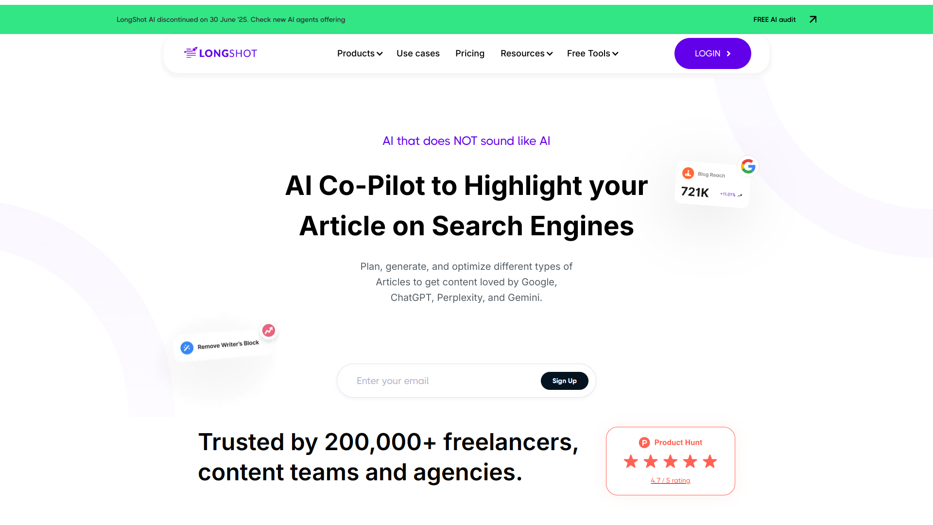 LongShot AI screenshot