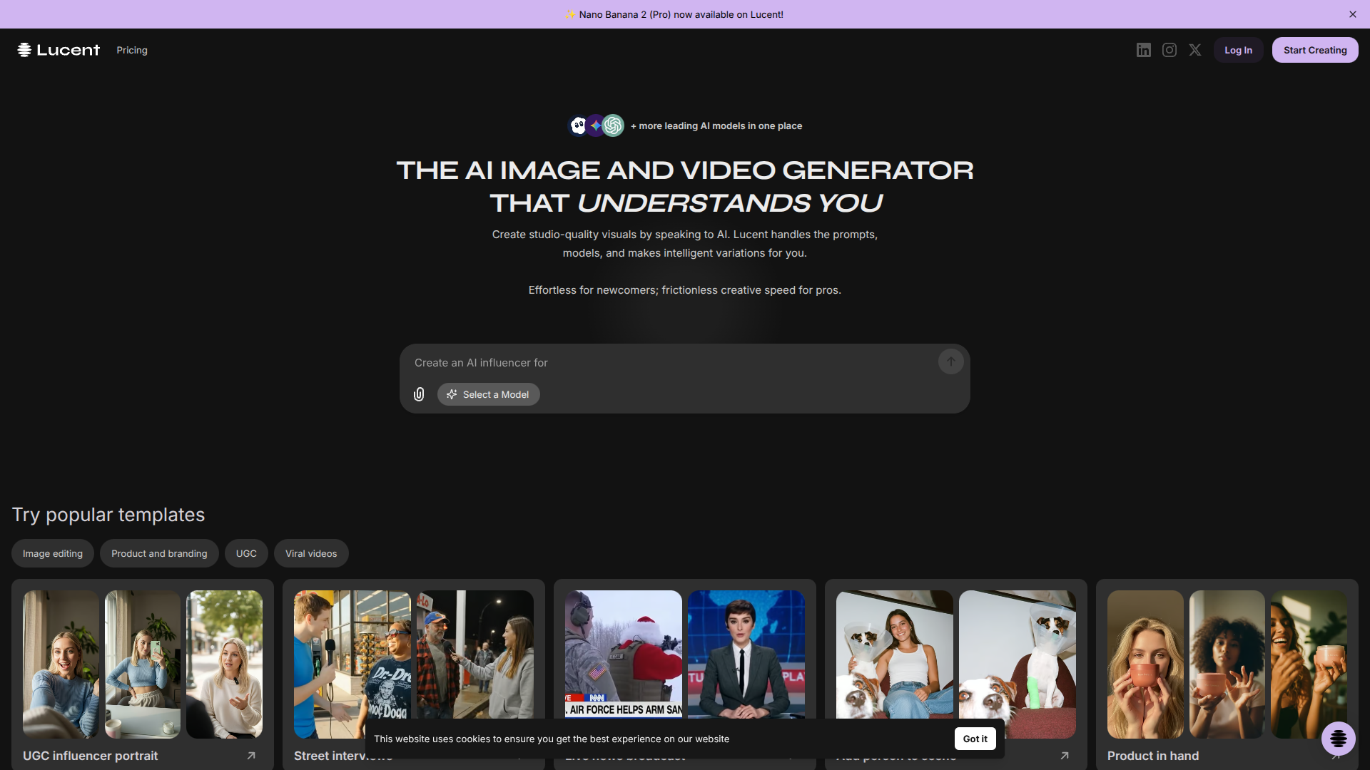 Lucent Chat screenshot