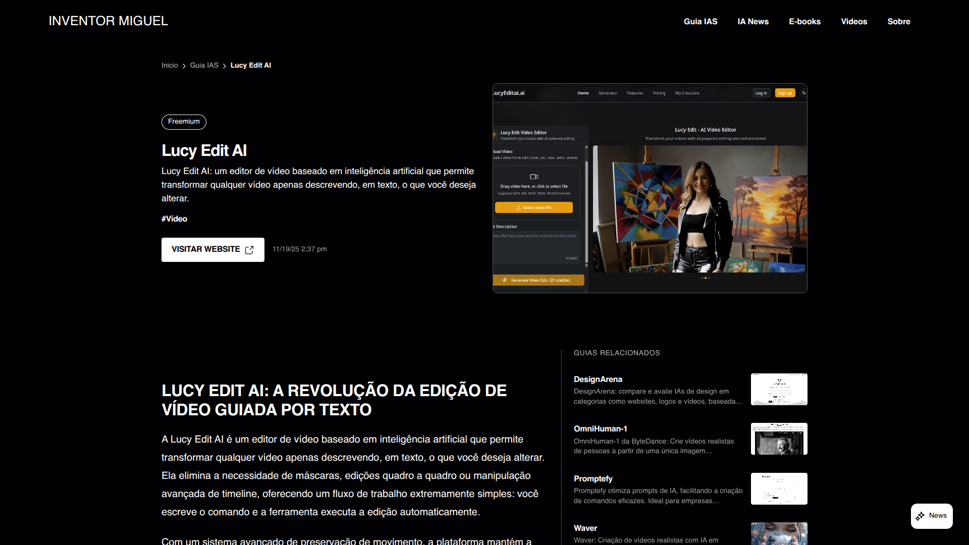 Lucy Edit AI screenshot