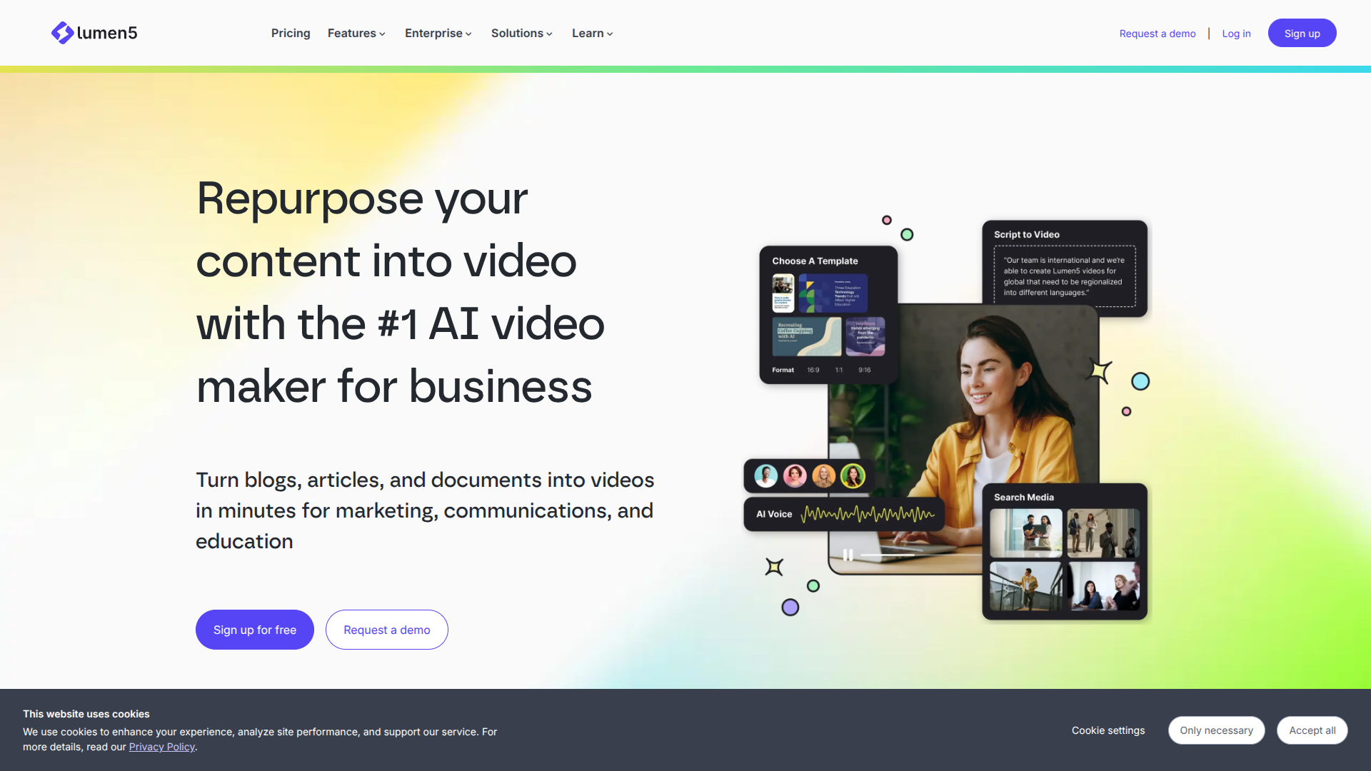 Lumen5 screenshot