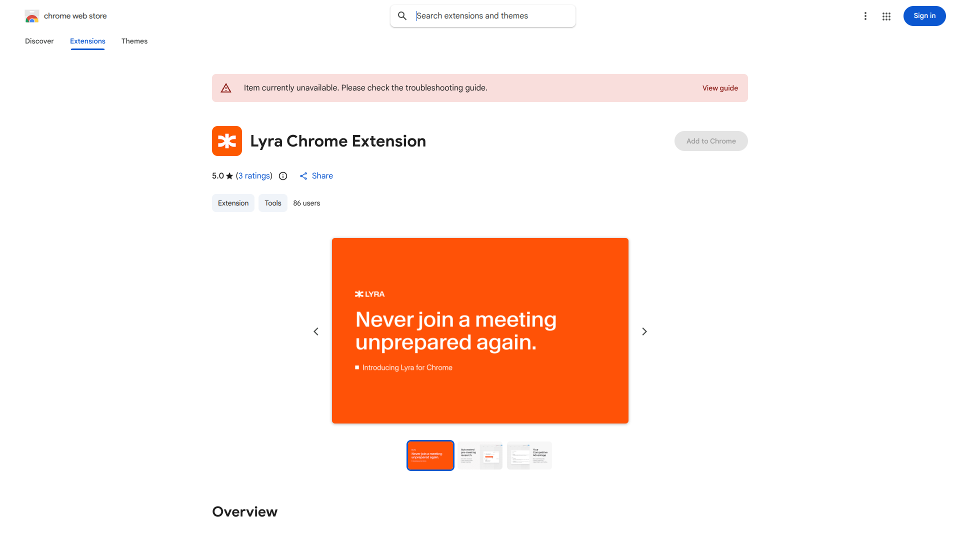 Lyra Chrome Extension screenshot