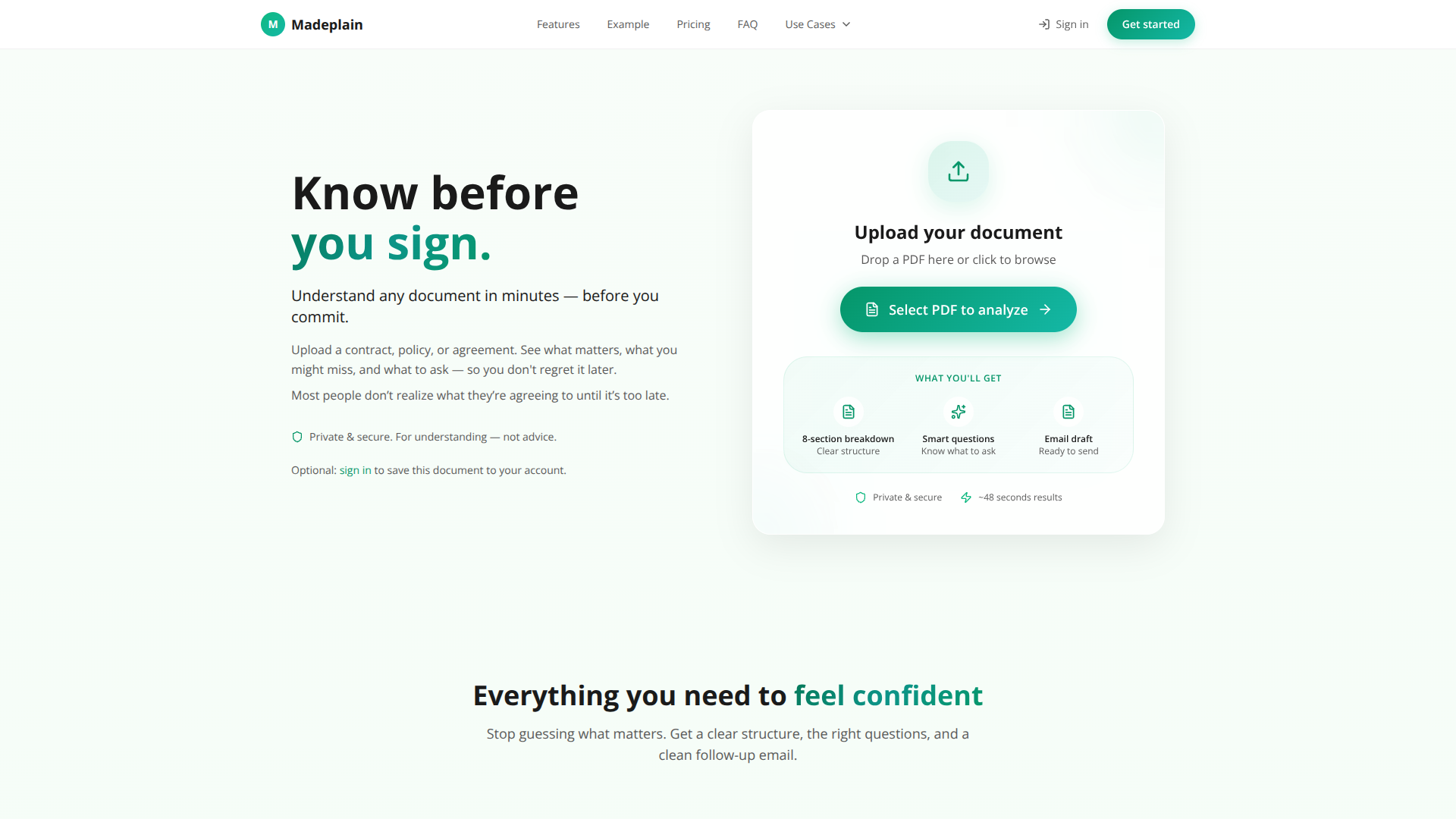 Madeplain screenshot