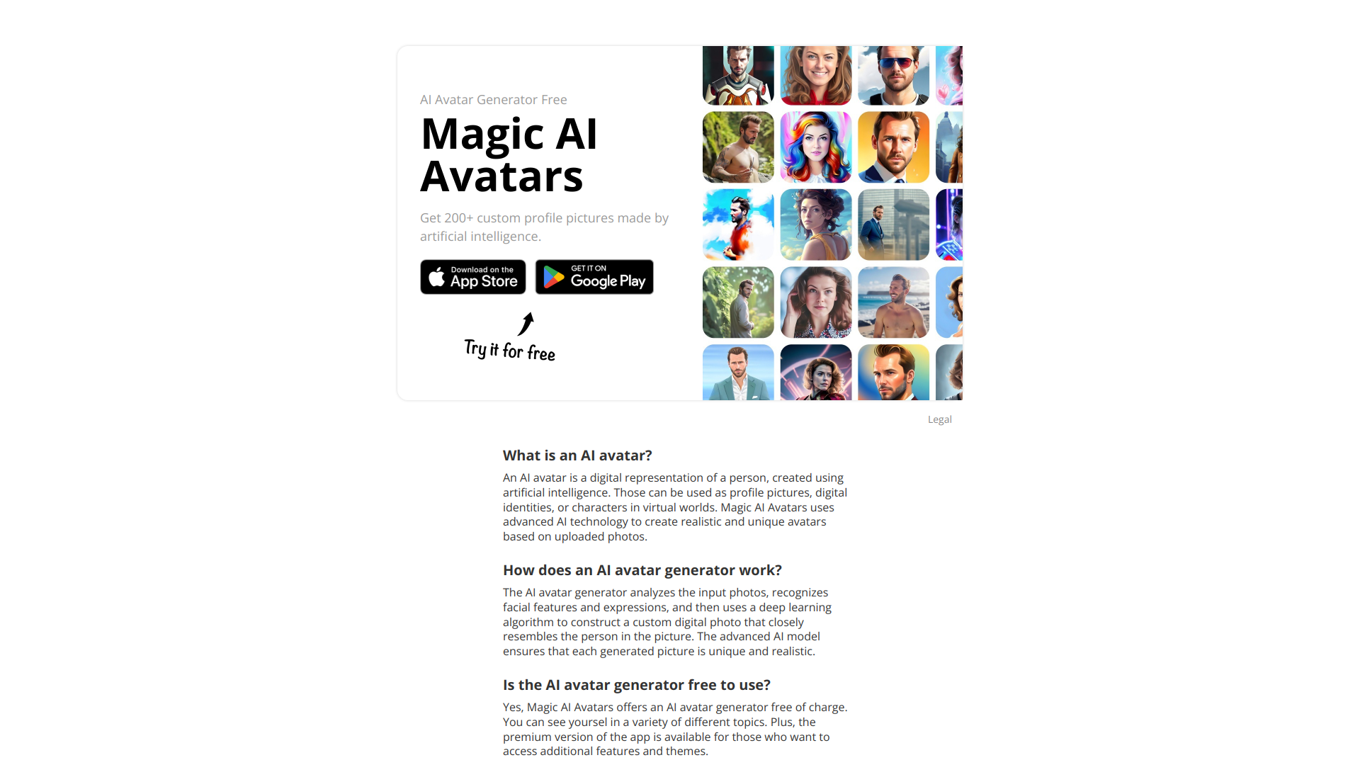 Magic AI Avatars screenshot