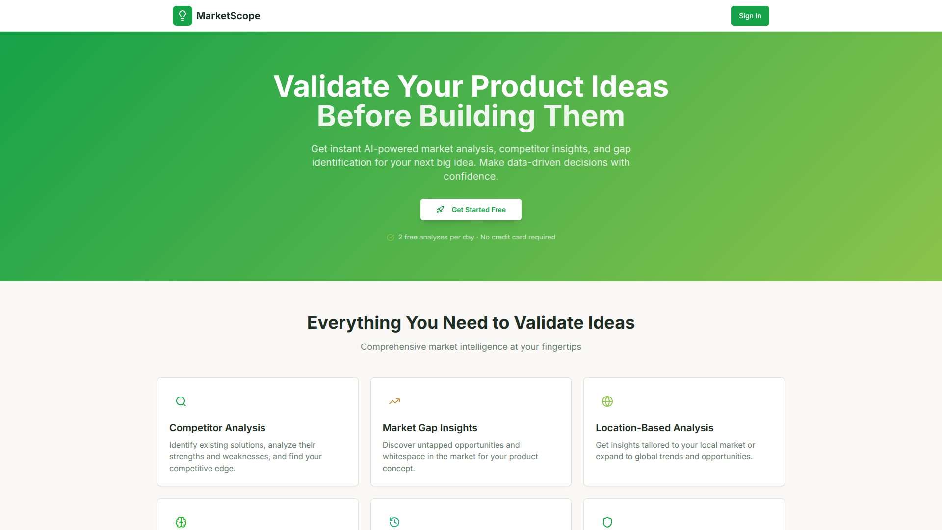 MarketScope screenshot