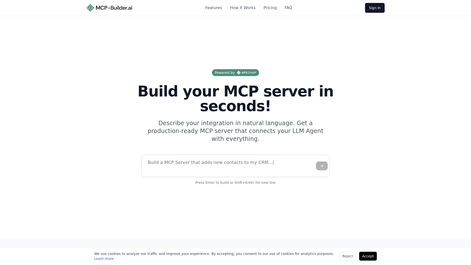 MCP-Builder.ai screenshot