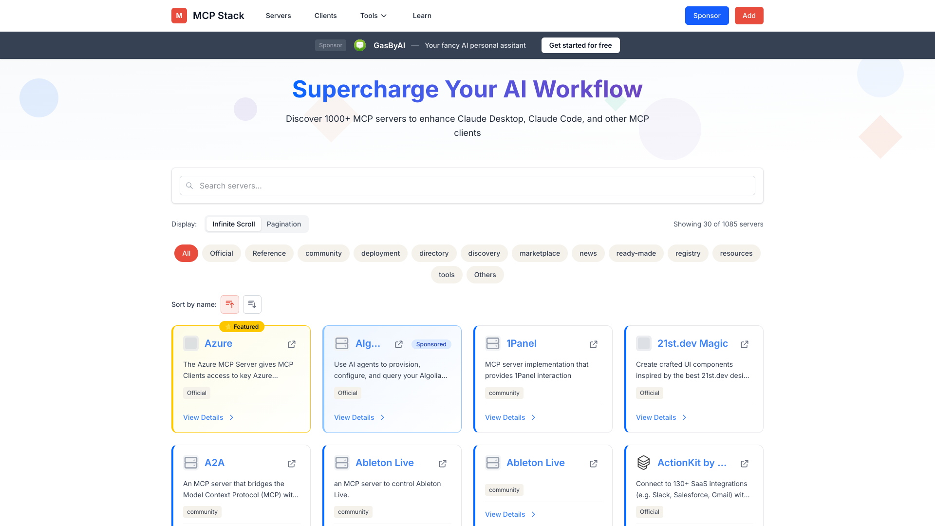 MCP Stack screenshot