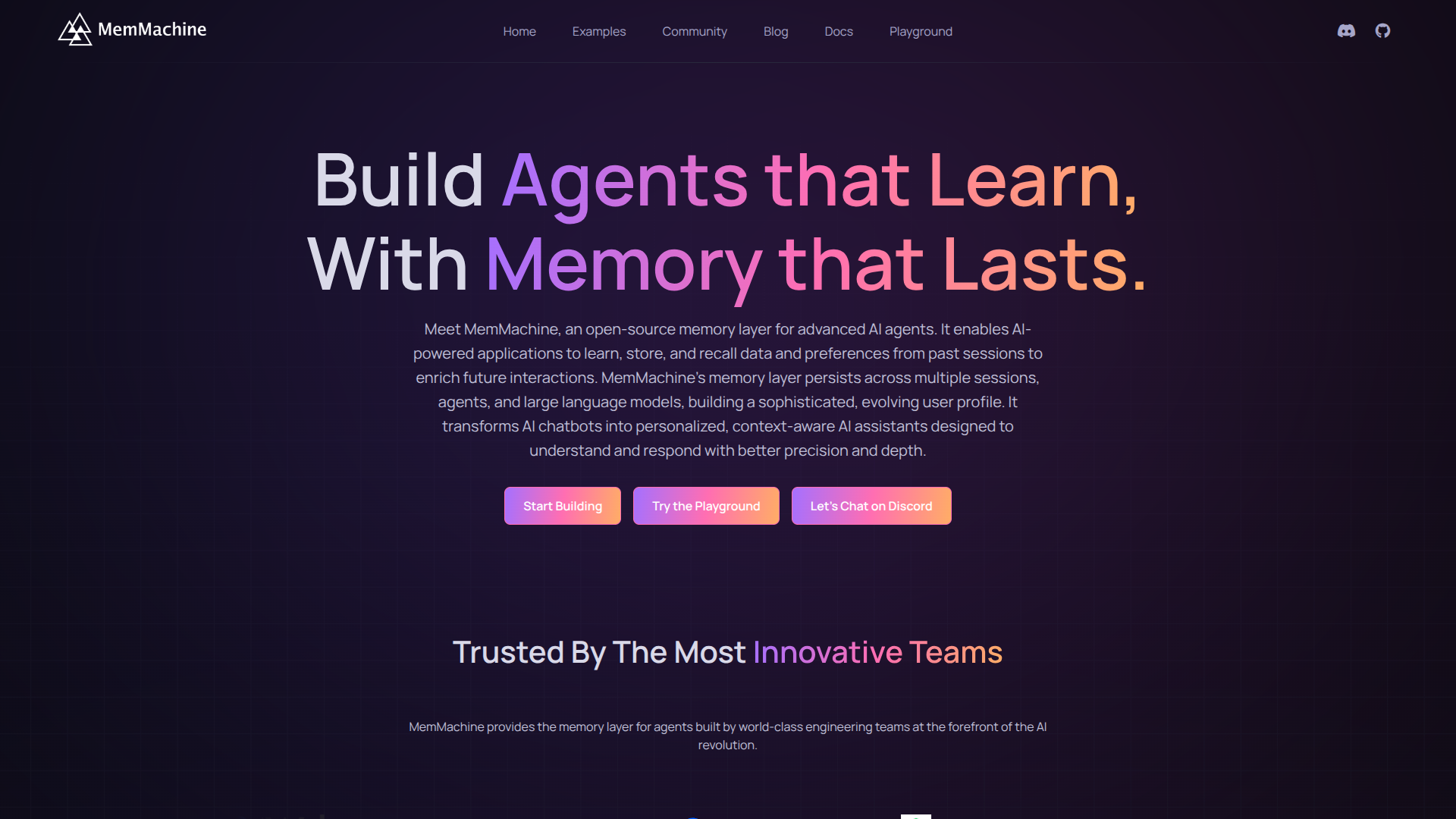 MemMachine screenshot