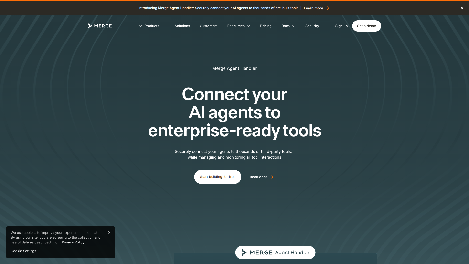 Merge Agent Handler screenshot