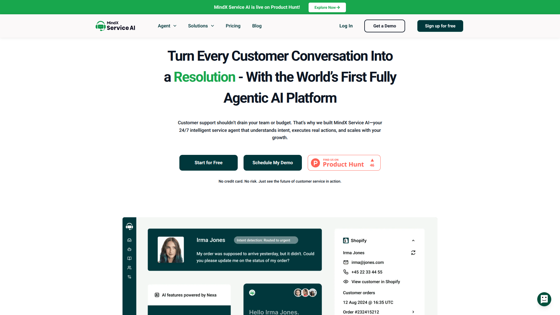 MindX Service AI logo