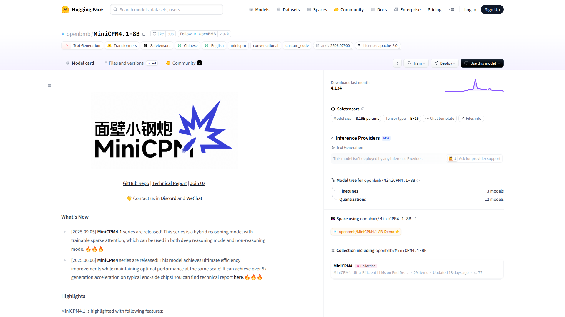 MiniCPM 4.1