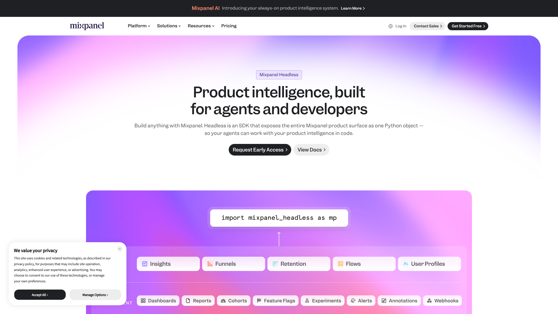 Mixpanel Headless