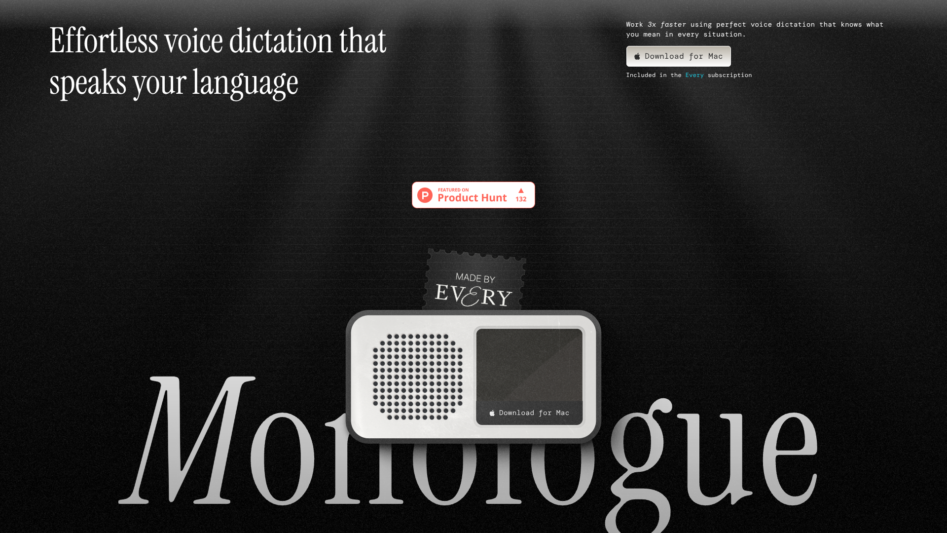 Monologue screenshot