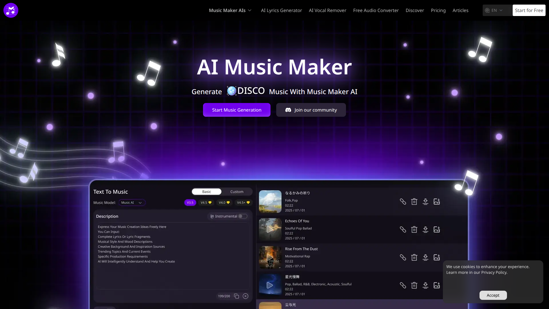 Music Maker AI screenshot
