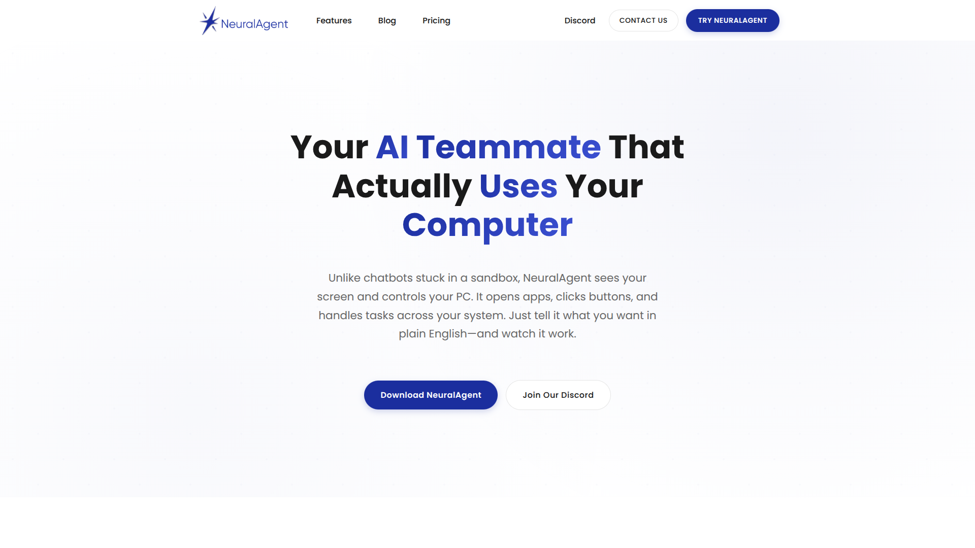 NeuralAgent screenshot