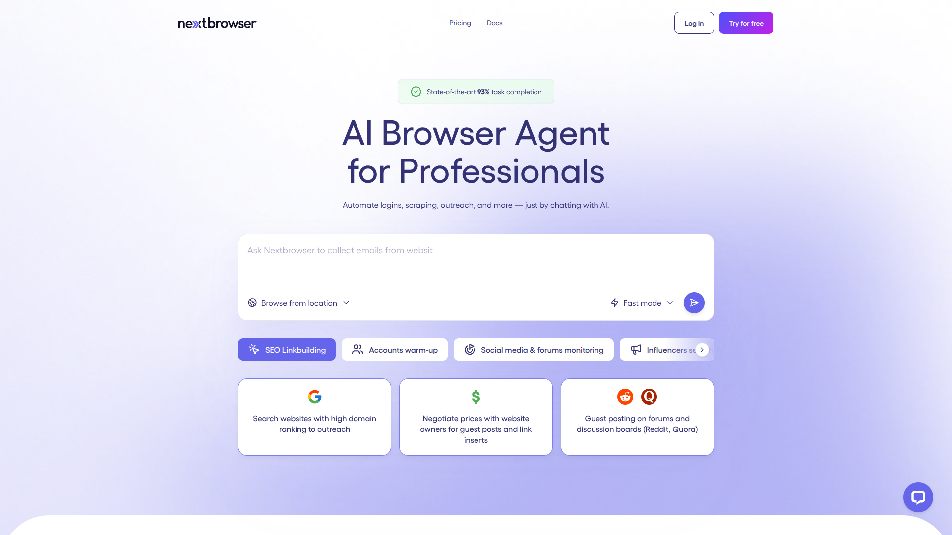 Nextbrowser screenshot